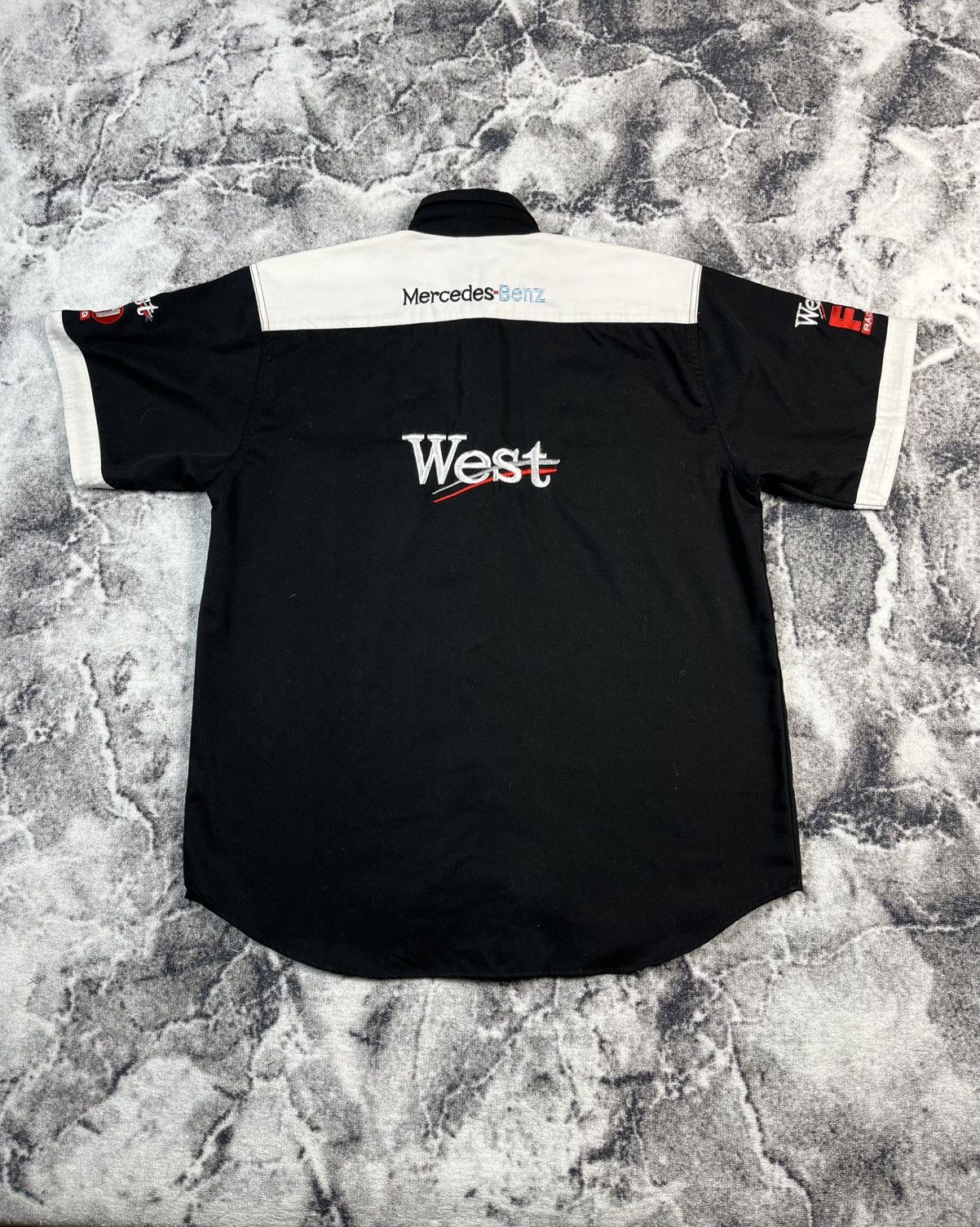 Mercedes-Benz Mercedes Benz West Racing Shirt F1 Vintage Y2K XXL Size US XXL / EU 58 / 5 - 1 Thumbnail