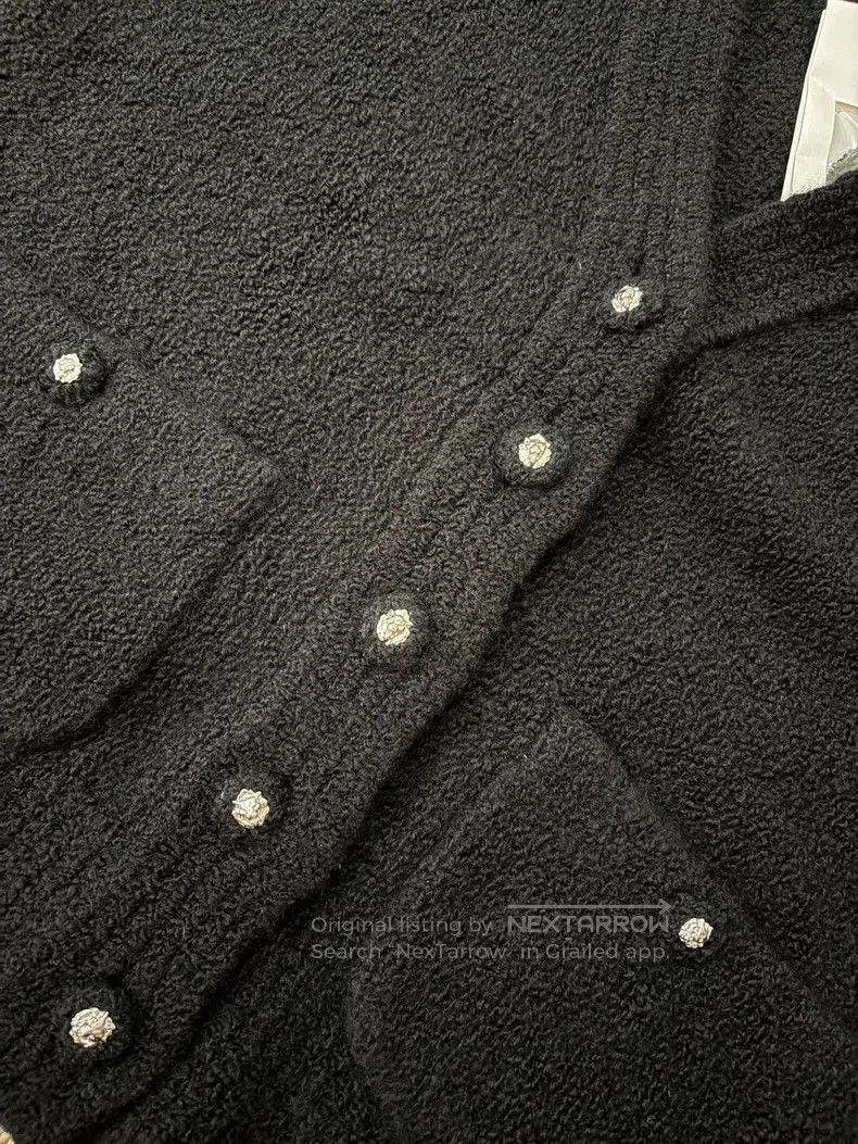 Chanel Chanel Black lotus leaf sleeve cashmere cardigan jacket Size XS / US 0-2 / IT 36-38 - 4 Thumbnail