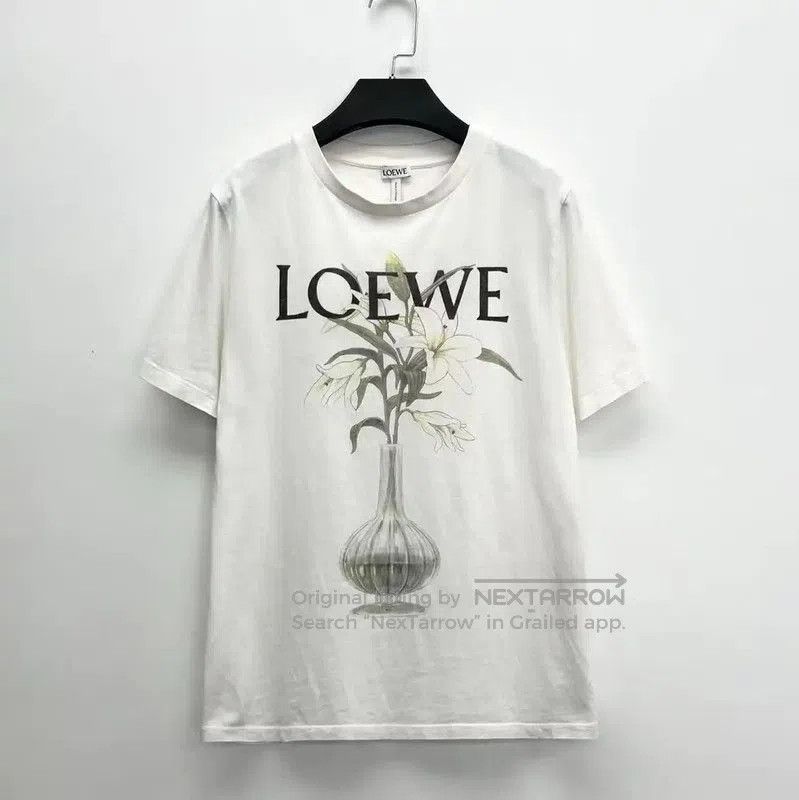Other Loewe White Floral Logo T-Shirt . Size S / US 4 / IT 40 - 1 Thumbnail
