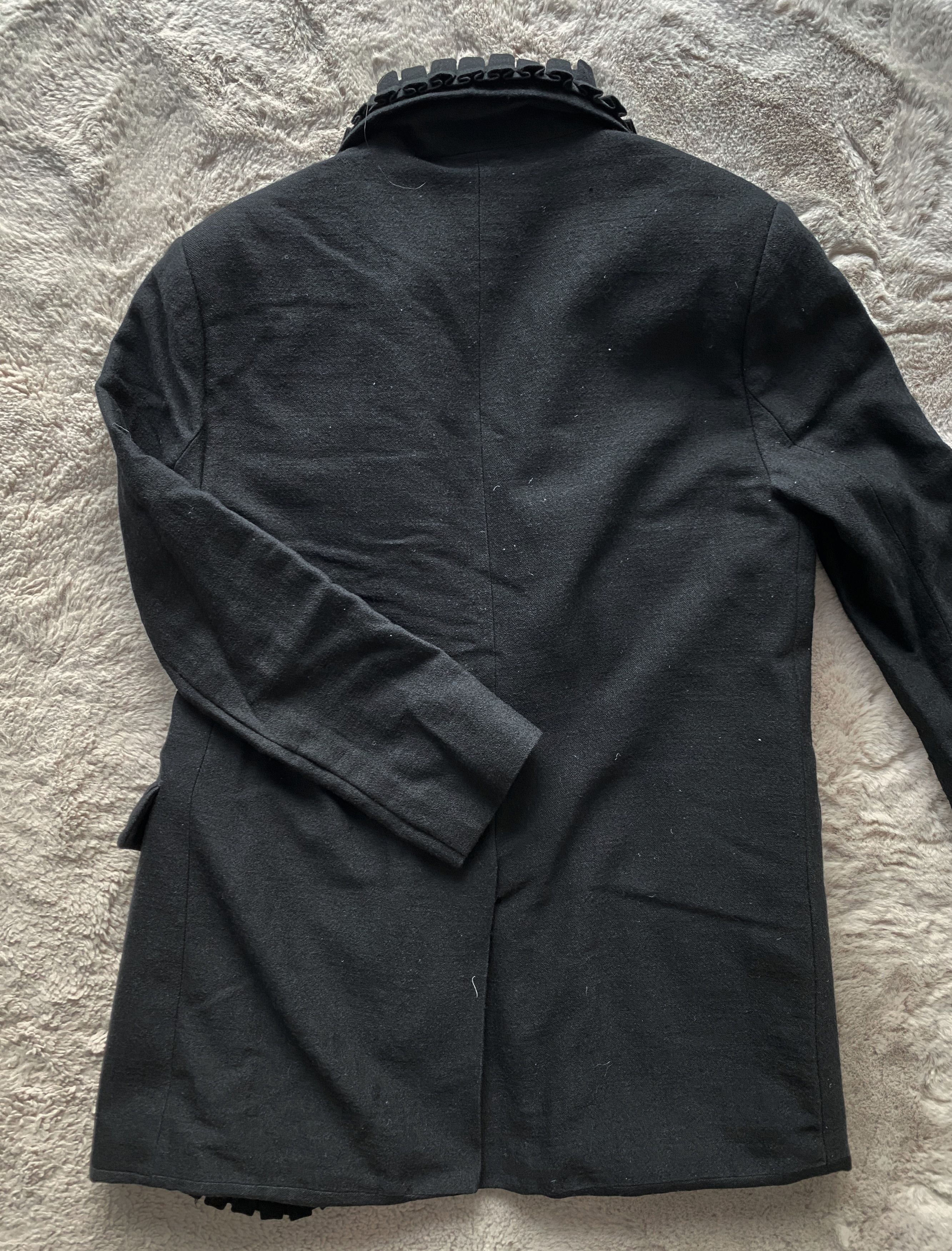 Ann Demeulemeester Waffle Lapel Wool Blazer Sz Small Size 46R - 4 Thumbnail