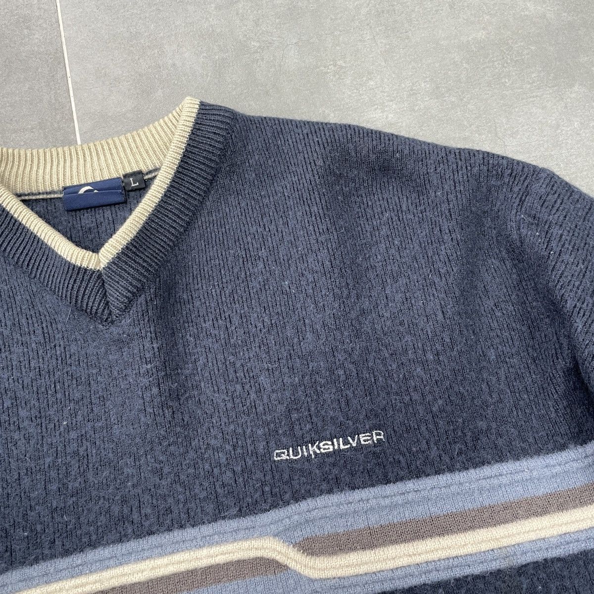 Quiksilver × Vintage Vintage Quiksilver Wool Sweater Size L Size US L / EU 52-54 / 3 - 10 Thumbnail