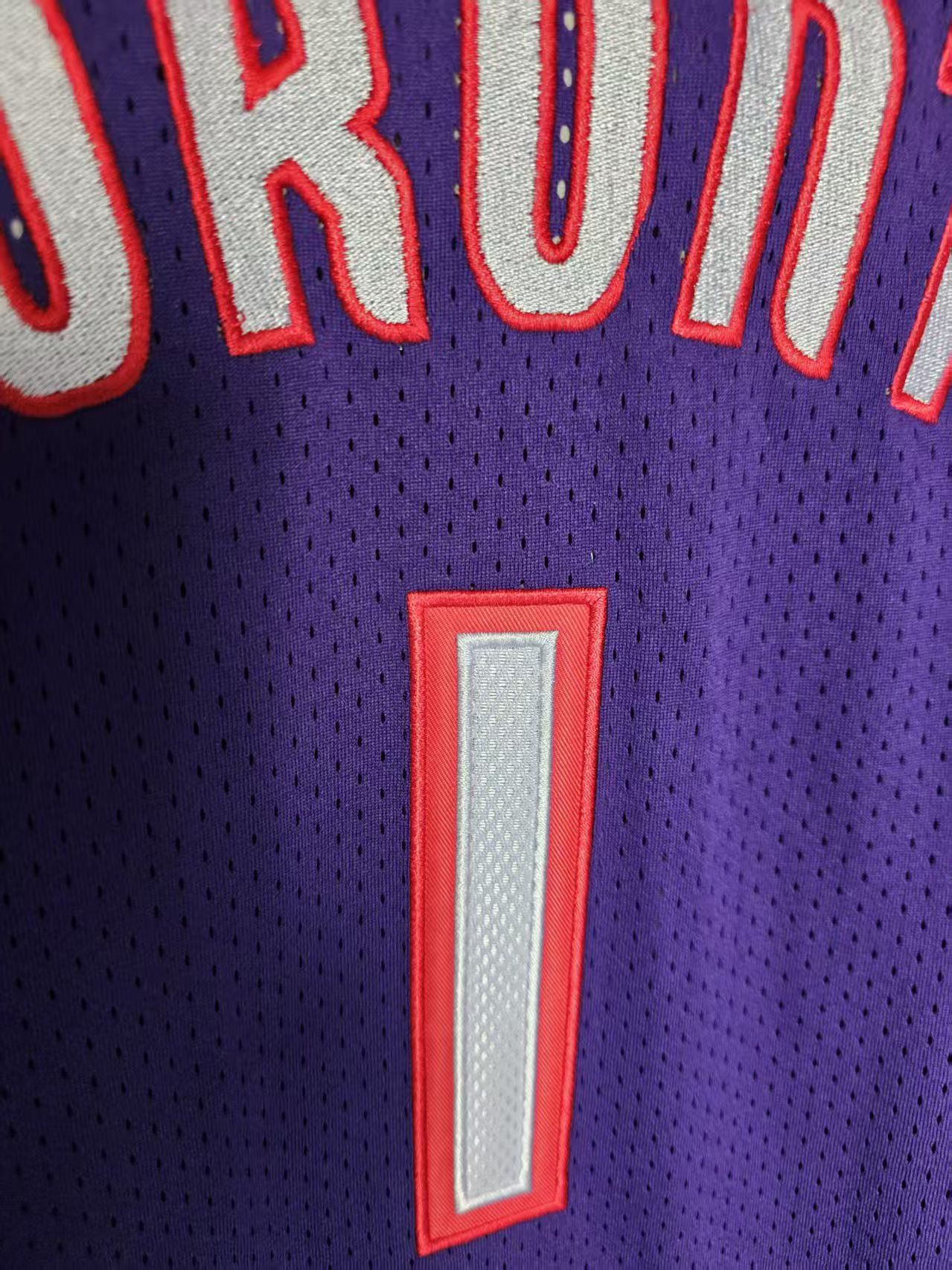 NBA Toronto Raptors #1 Tracy McGrady Jersey Double Stitched Size US M / EU 48-50 / 2 - 3 Thumbnail