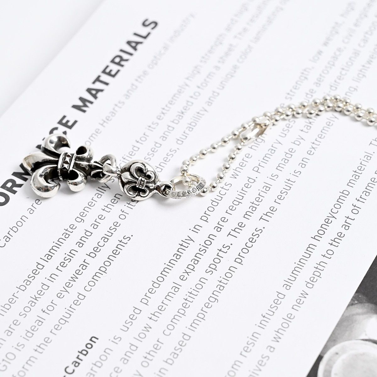 Chrome Hearts CHROME HEARTS ONE BALL BS FLEUR SILVER NECKLACE Size ONE SIZE - 6 Thumbnail