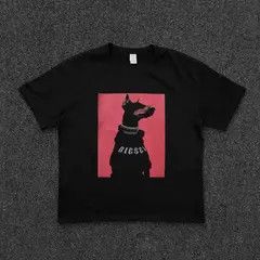 Other Dark Style Doberman Print Casual Short Sleeve T-Shirt Size US L / EU 52-54 / 3 - 5 Thumbnail