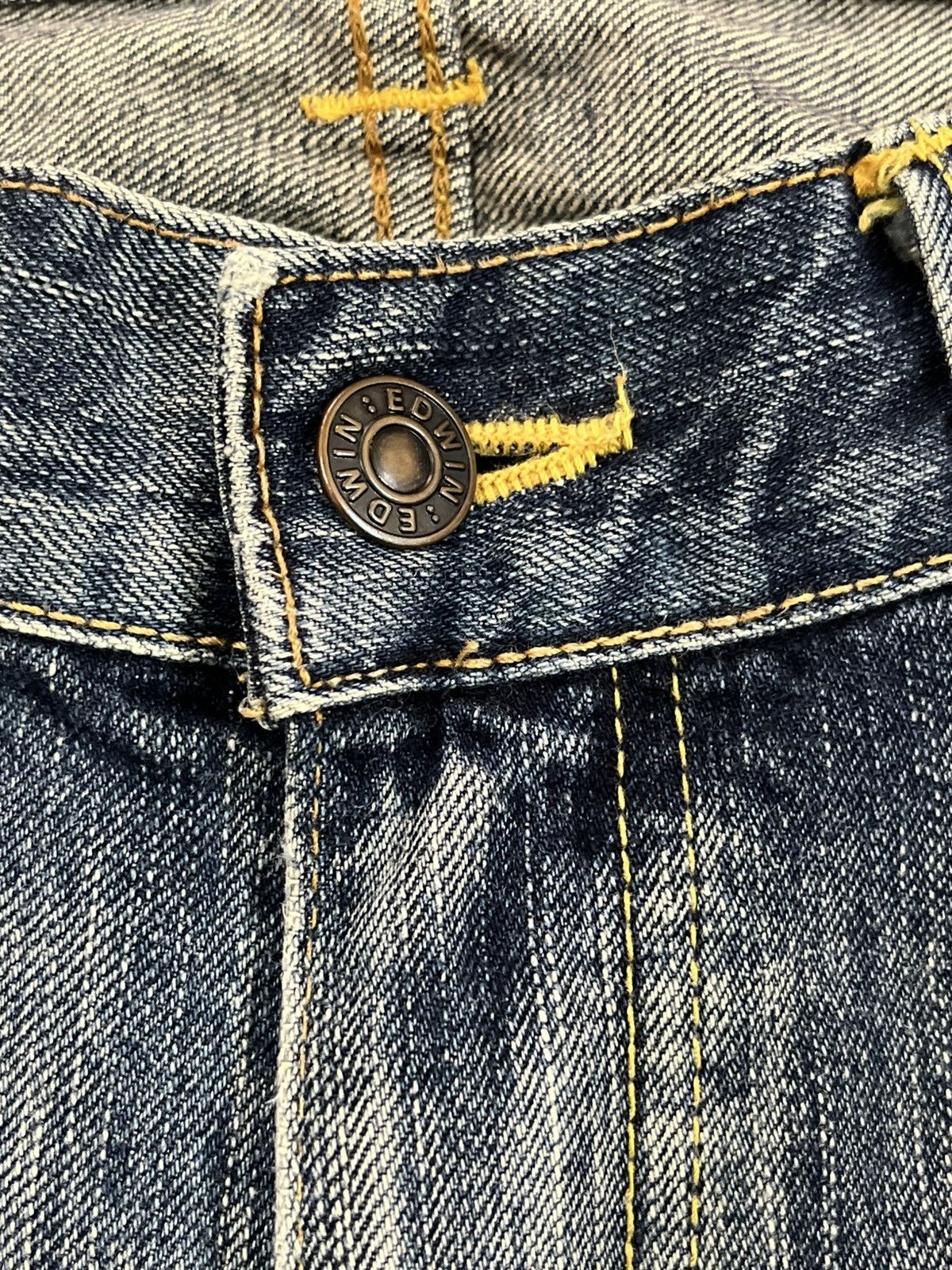 Edwin × Le Grande Bleu (L.G.B.) Vintage Edwin 503 Flare Bell Bottom Denim Size US 30 / EU 46 - 8 Thumbnail