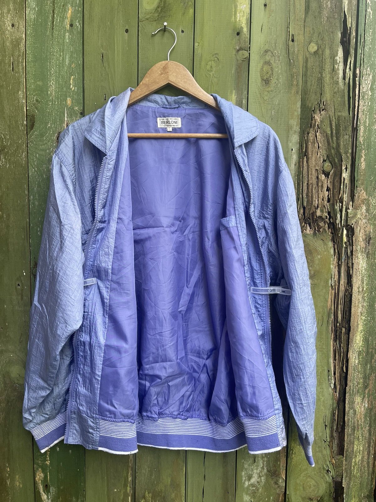 Japanese Brand × Vintage Berloni Japan Vintage Lightweight Zip Jacket – Retro 90s Size US XL / EU 56 / 4 - 10 Thumbnail