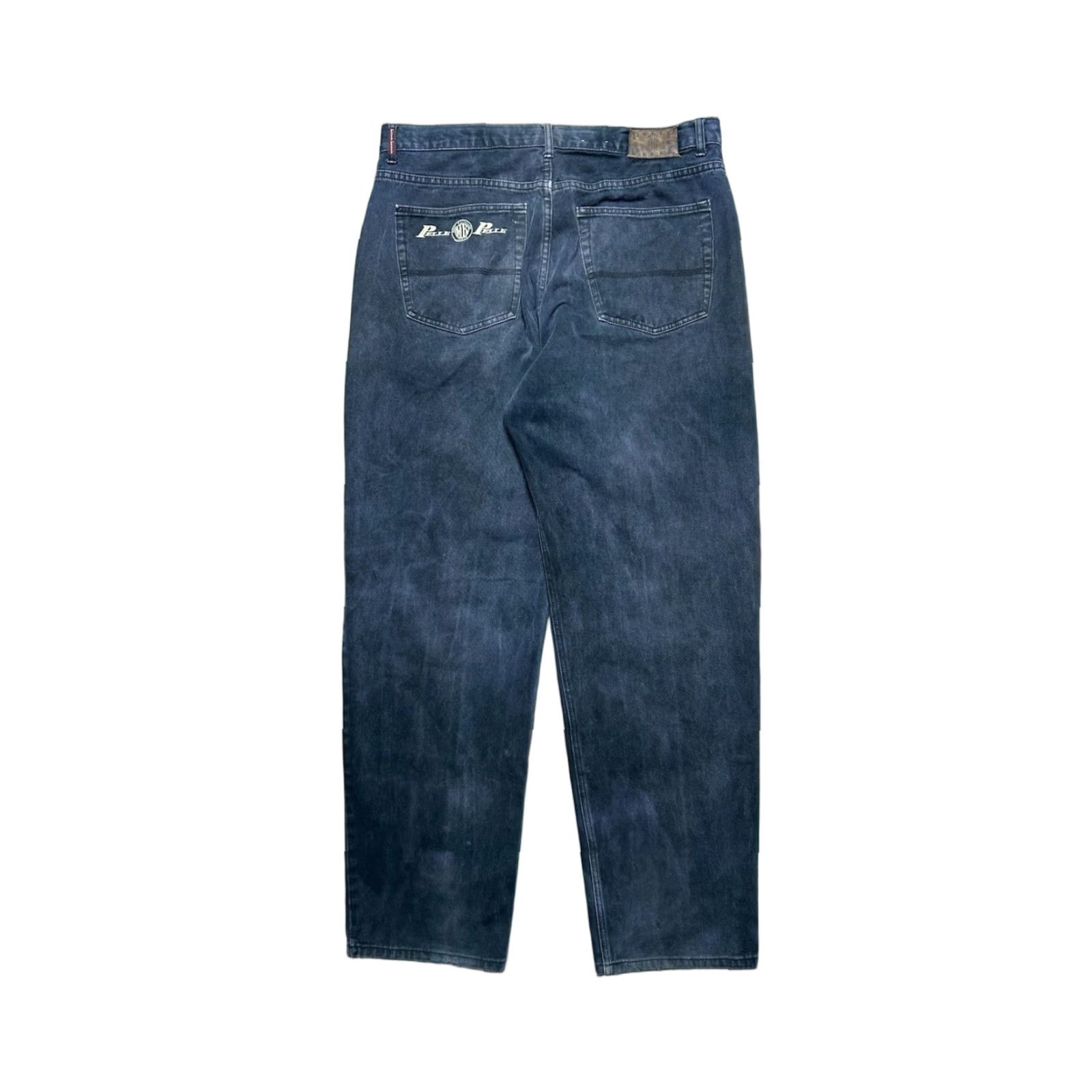 Pelle Pelle VINTAGE Pelle Pelle Jeans Wide-Leg Baggy Y2K Black Goth Grunge 38x34 Jeans Men Regular Inseam 34 Size US 38 / EU 54 - 1 Thumbnail