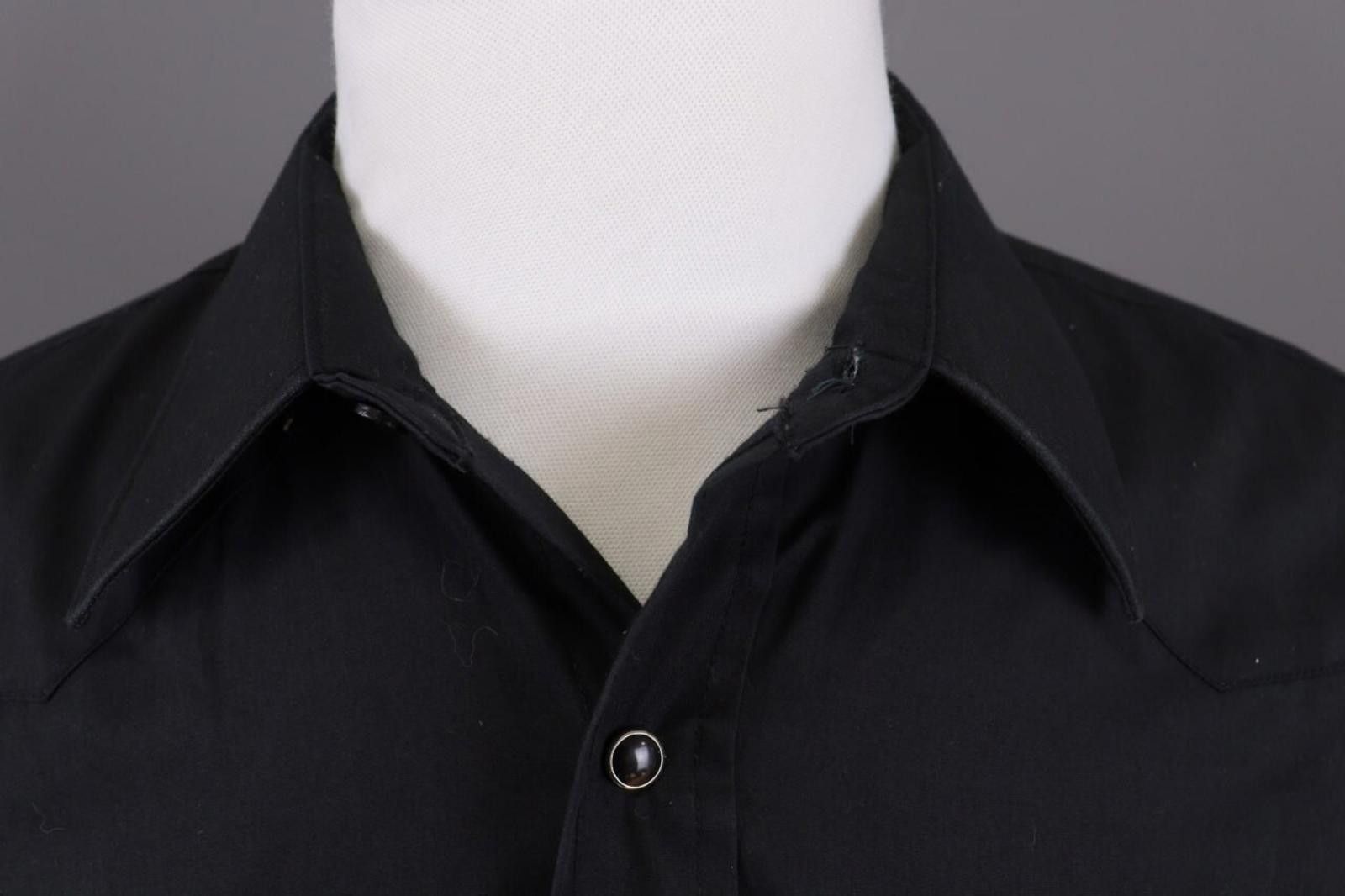 Wrangler Vintage Wrangler Black USA Long Tails Shirt Size 17 / 33 Size US M / EU 48-50 / 2 - 4 Thumbnail