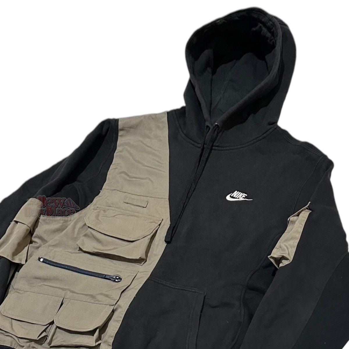 Nike Nike Black Vest Hoodie “BDivine” 592 Reworked Hoodie Size US M / EU 48-50 / 2 - 6 Thumbnail