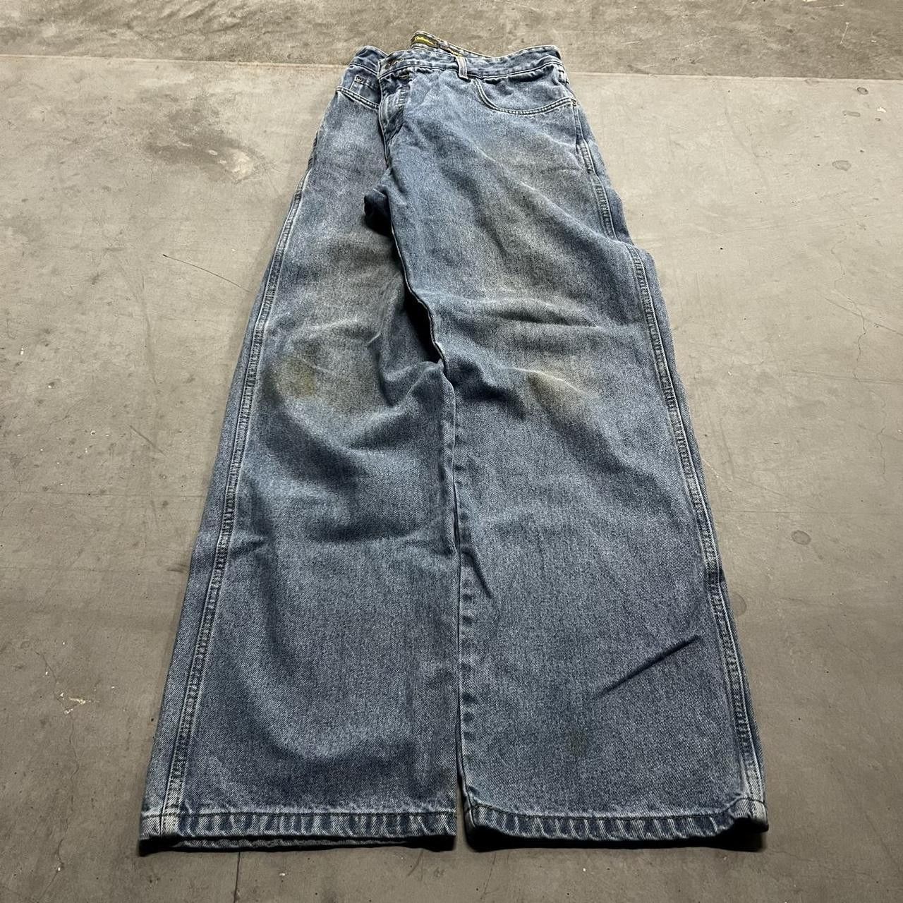 Vintage Vintage Y2K/2000s Super Baggy Medium Wash Skater Style Denim Jeans! Size US 36 / EU 52 - 3 Thumbnail