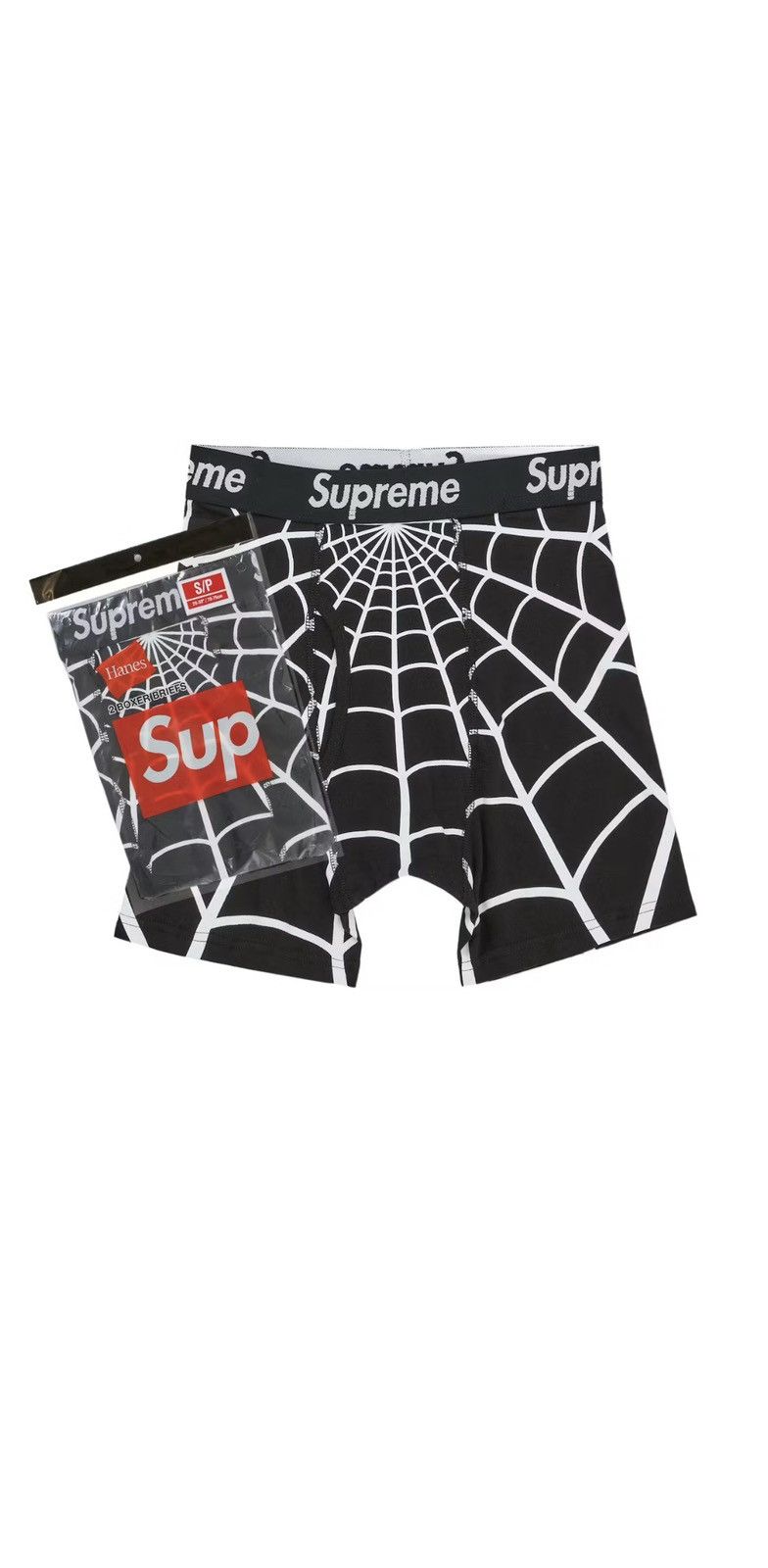 Supreme Supreme®/Hanes® Spider-Man Boxer Briefs (2 Pack) Black Size 32 - 1 Thumbnail