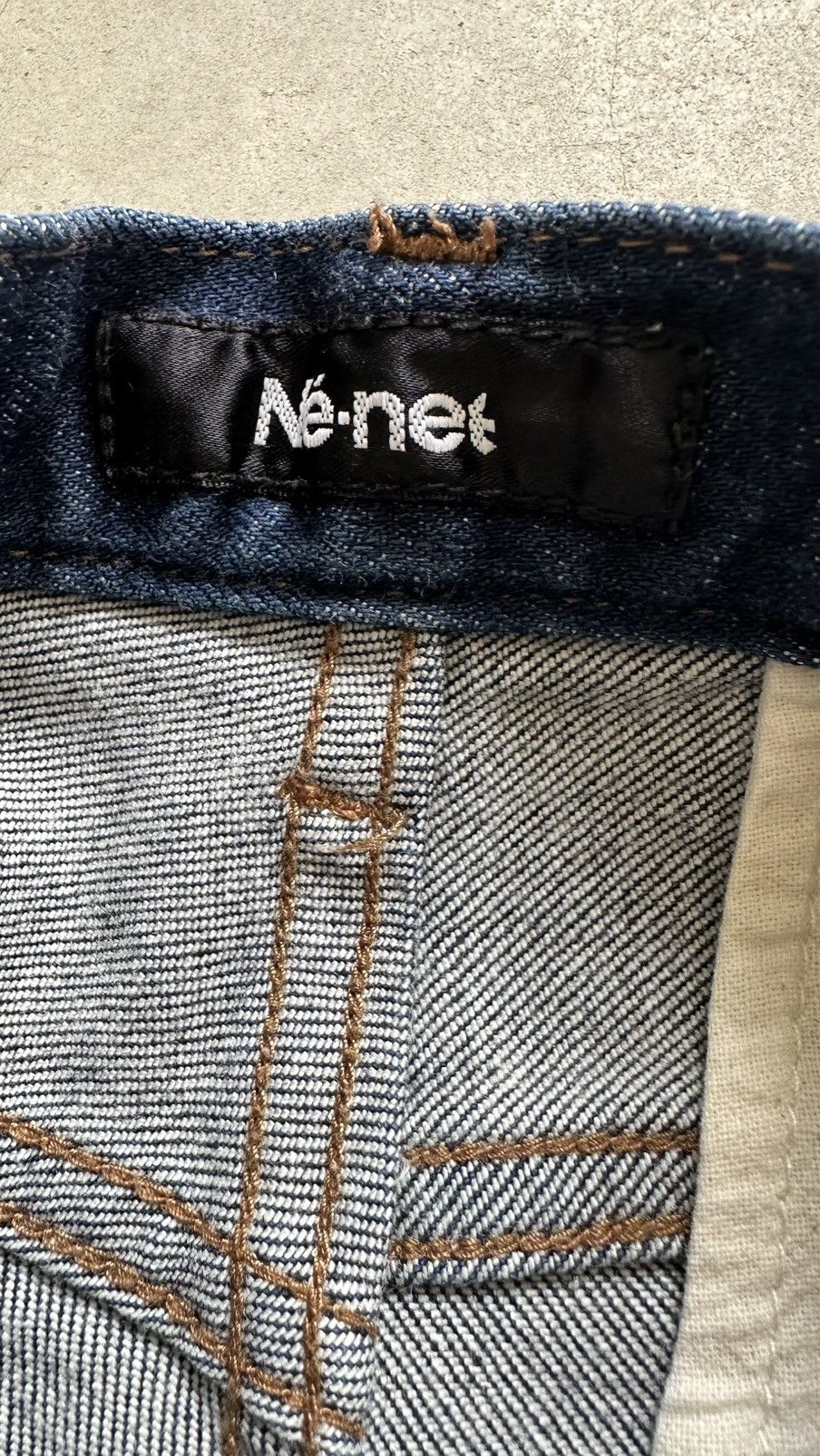 Ne-Net VINYAGE NE-NET ISSEY MIYAKE BLUE STRAIGHT JEANS Size US 28 / EU 44 - 7 Thumbnail