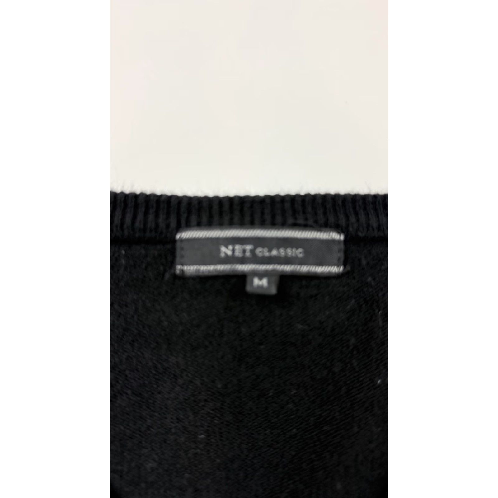 Vintage VINTAGE NET Classic Mens Sweater Black V-Neck Knit Pullover Medium Casual Knitwear Size US M / EU 48-50 / 2 - 2 Thumbnail
