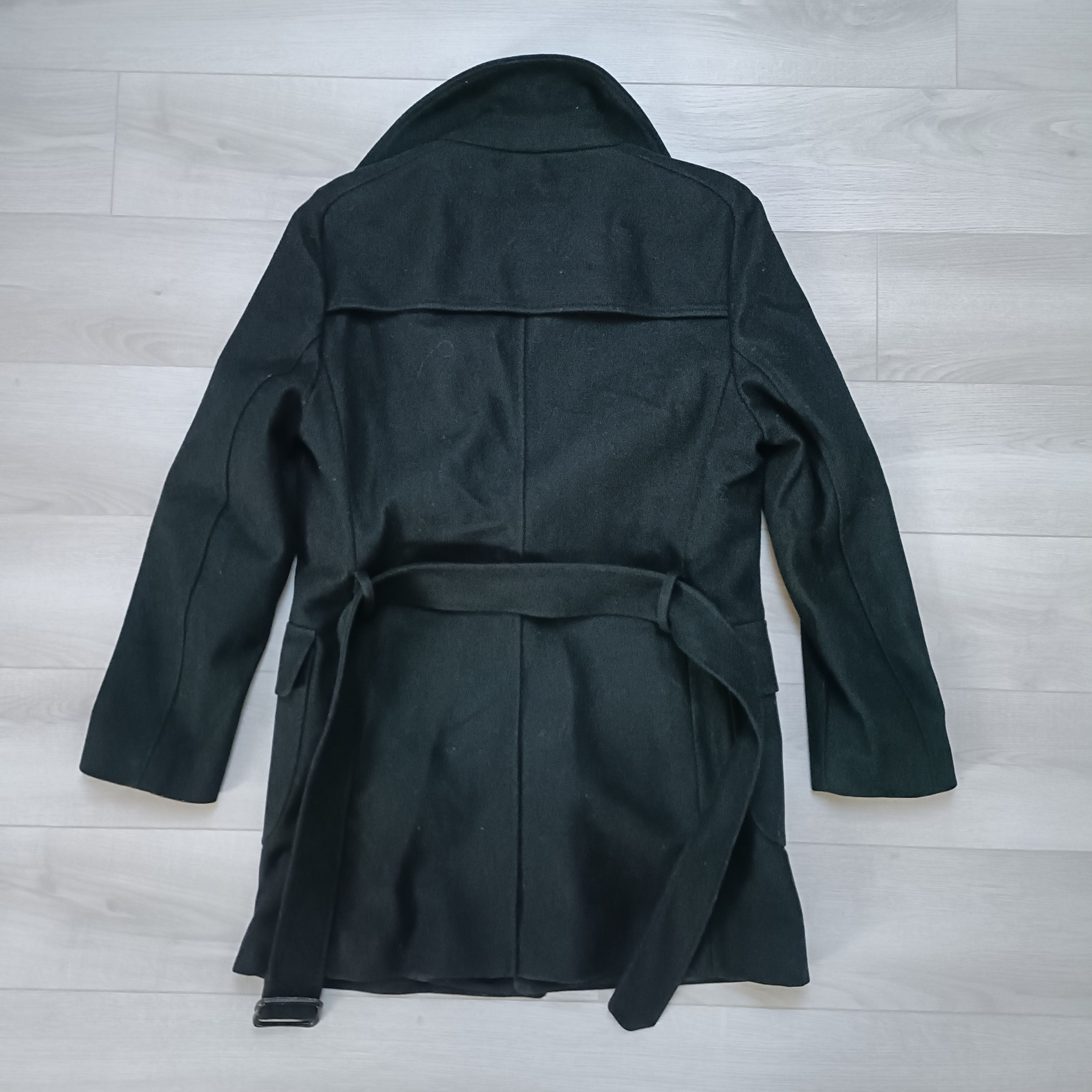 Cos Men's Black Coat with Belt ! Size US M / EU 48-50 / 2 - 3 Thumbnail