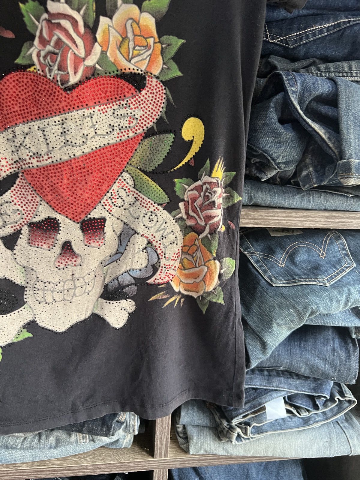 Ed Hardy 🔥Ed Hardy by Christian Audigier Kills Love Slowly Size S / US 4 / IT 40 - 9 Thumbnail