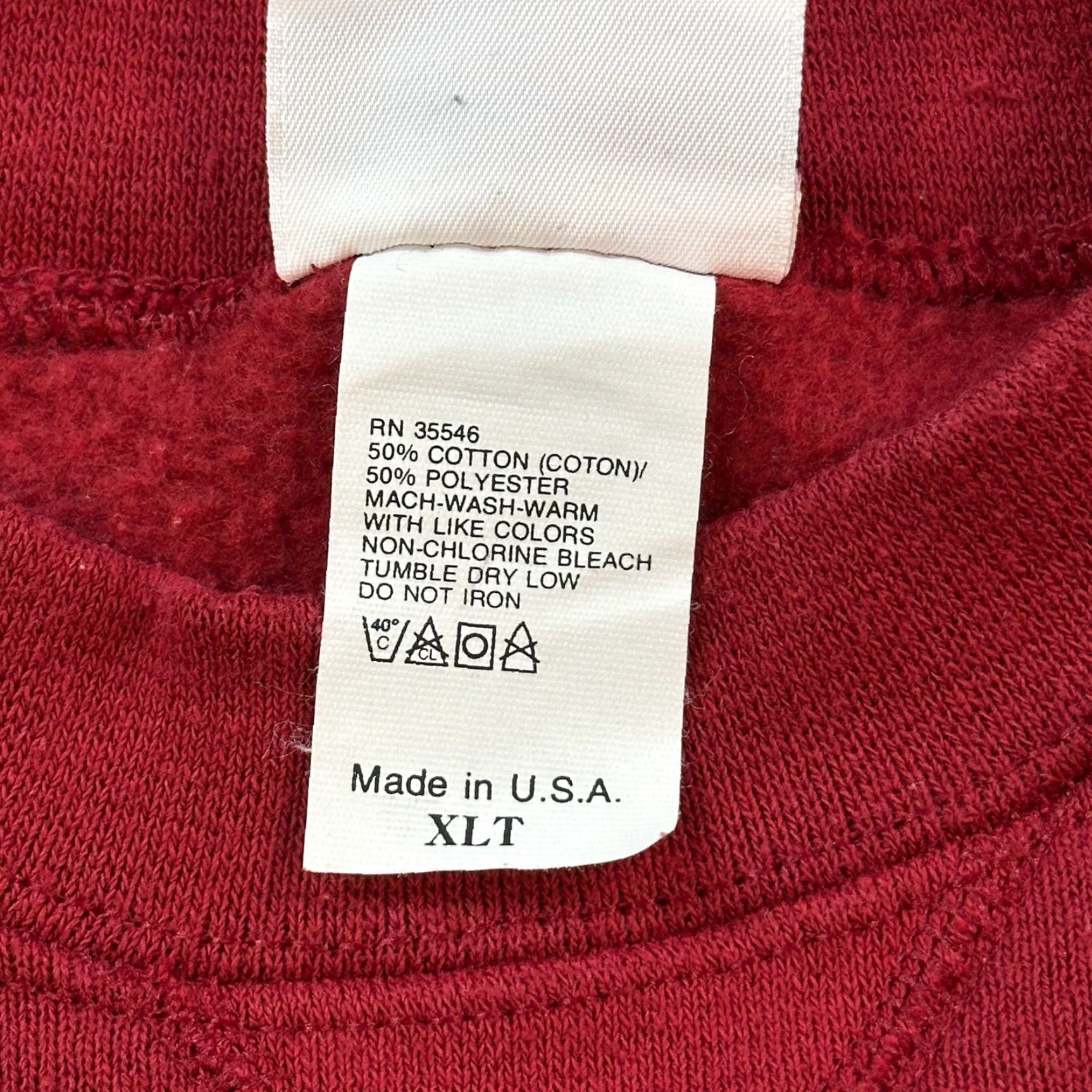 ESPIRIT VINTAGE Pro Spirit Sweatshirt Mens XL Tall Red Crewneck Pullover USA 90s Size US XL / EU 56 / 4 - 5 Thumbnail