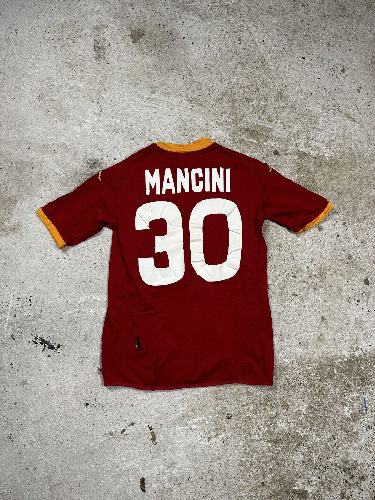 Kappa × Vintage ‼️ Kappa x AS Roma 2007/2008 Home Jersey Mancini #30 Size US M / EU 48-50 / 2 - 2 Thumbnail