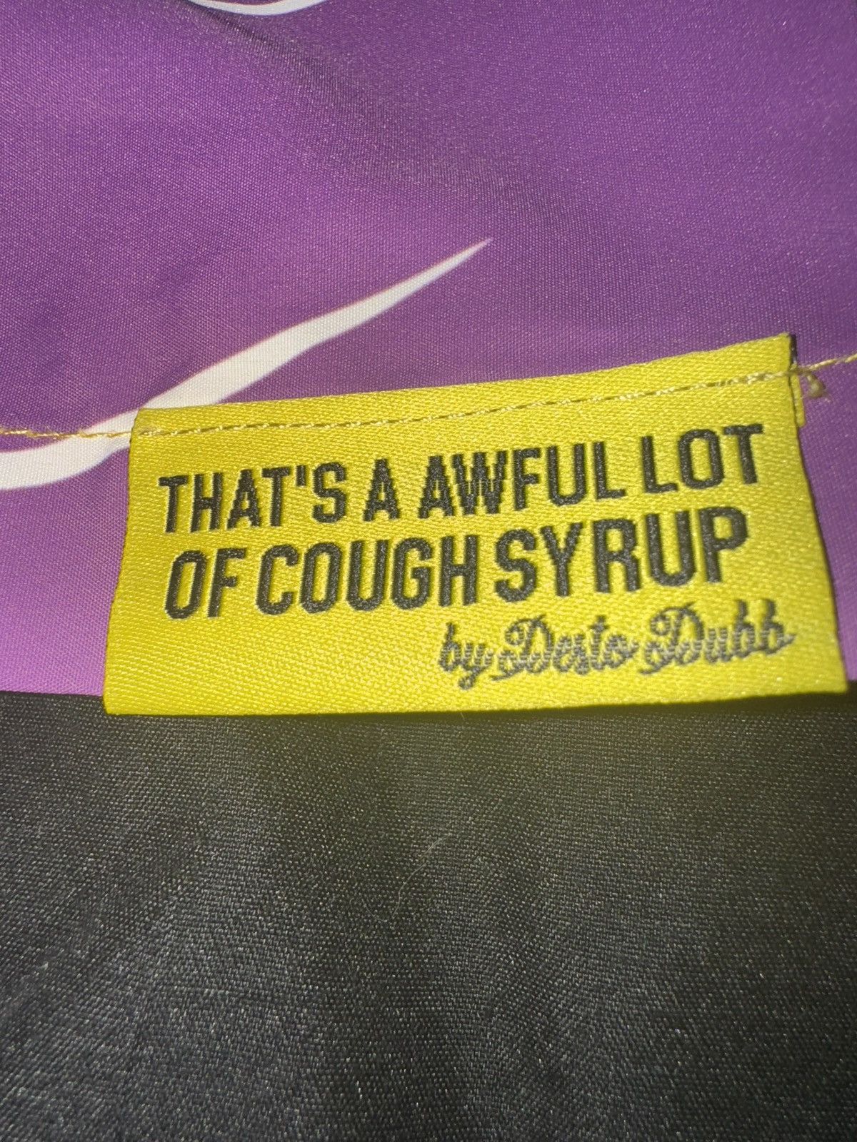 Awful Lot of Cough Syrup Yellow and Purple Graphic Shirt ALOCS destro dubbs Size US XL / EU 56 / 4 - 3 Thumbnail