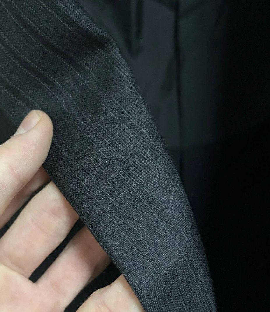 Prada Prada Vintage Men’s Striped Gray Wool Silk Blazer Jacket Size 38R - 25 Thumbnail