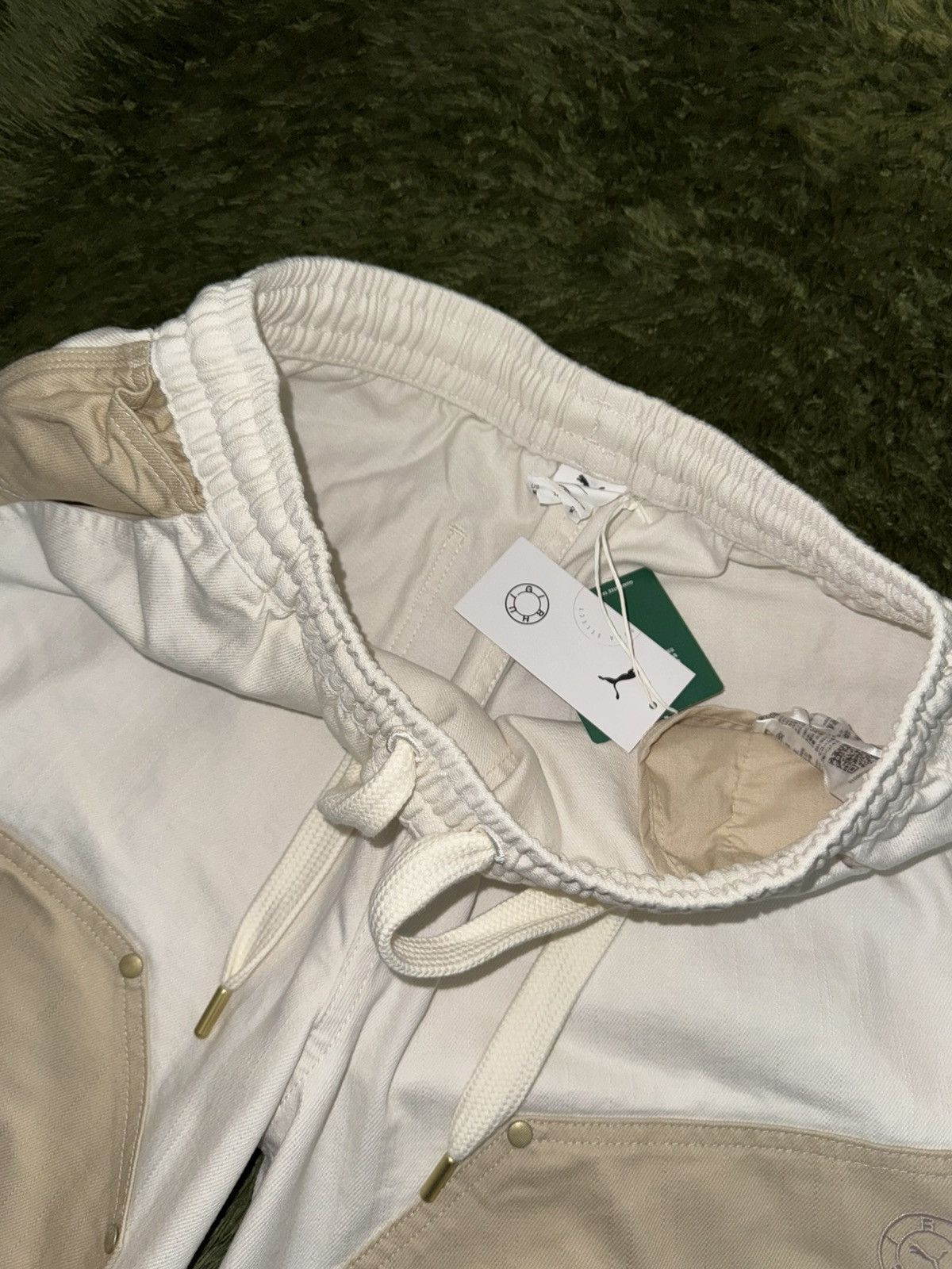 Puma × Rhude [L] PUMA x Rhude rhuigi Heavy Cotton Double Knee Pants beige Size US 36 / EU 52 - 3 Thumbnail