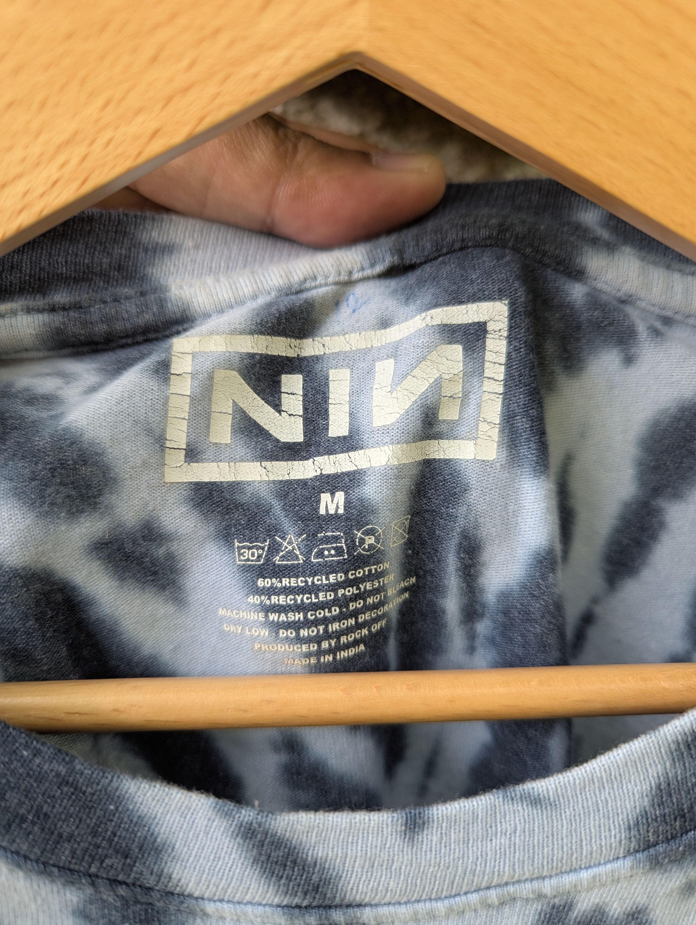Band Tees NIN NINE INCH NAILS Tie dye Long Band Tshirt Size US M / EU 48-50 / 2 - 3 Thumbnail