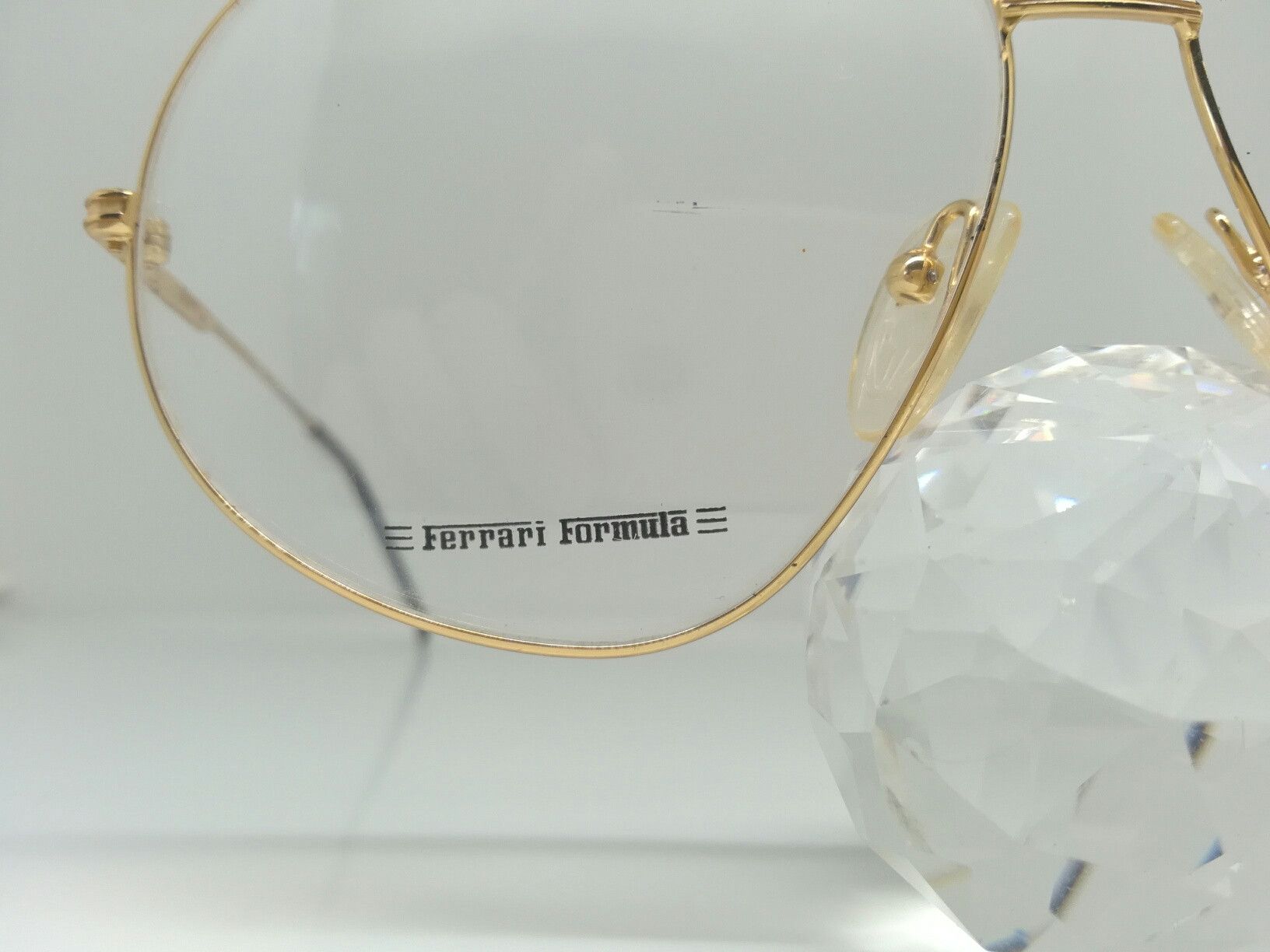 Ferrari Vintage Ferrari F42 Gold Eyeglasses Frame Italy NOS Size ONE SIZE - 7 Thumbnail
