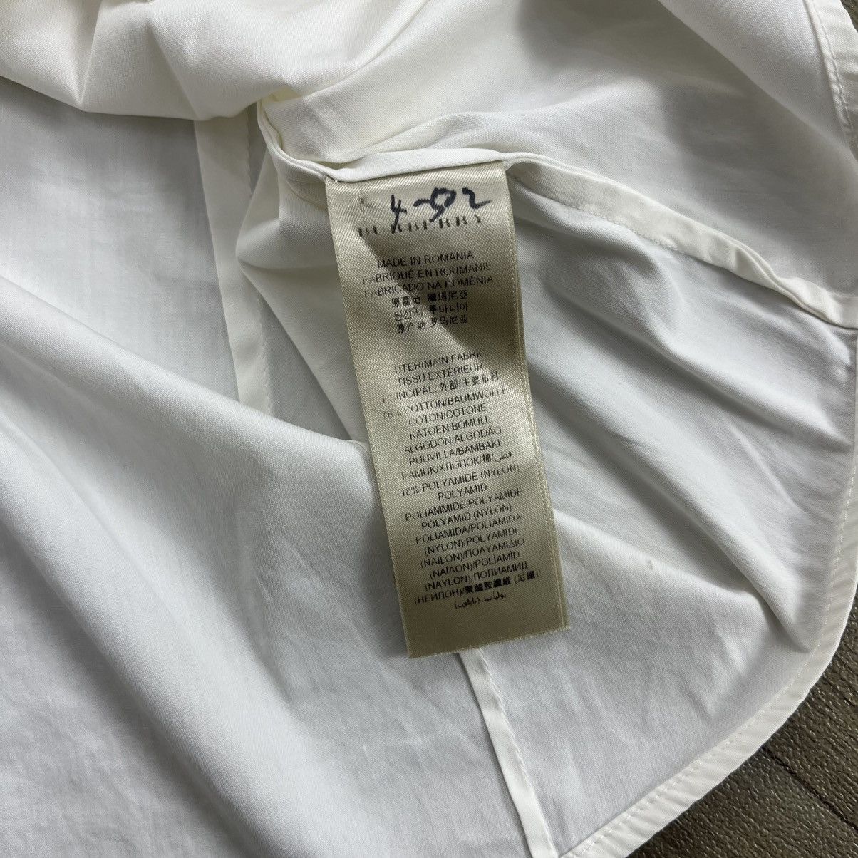 Burberry Burberry London Nova Check White Collared Long Sleeve Shirt Size XS / US 0-2 / IT 36-38 - 9 Thumbnail