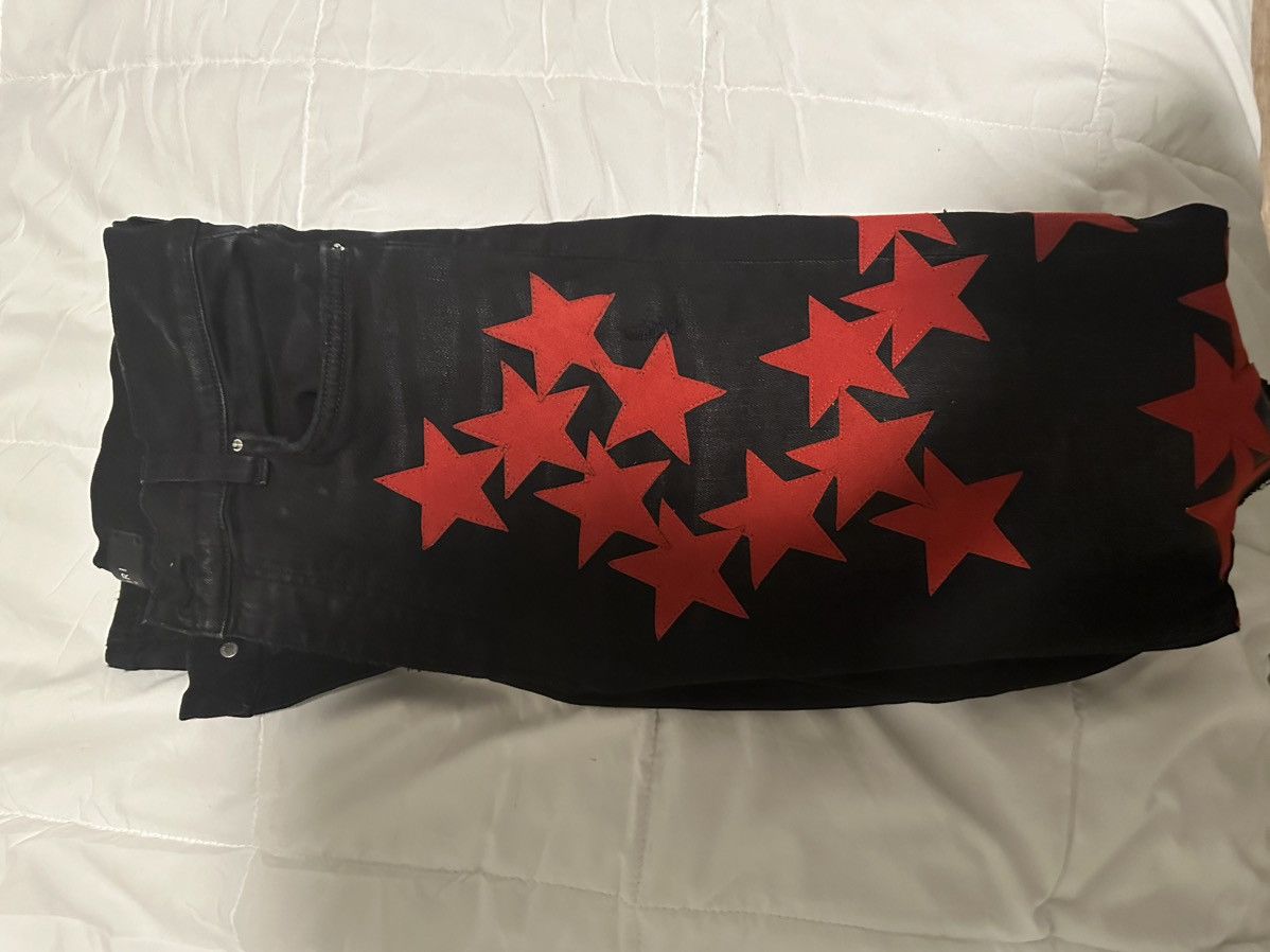 Amiri Amiri Jeans Red Stars Size US 32 / EU 48 - 6 Thumbnail