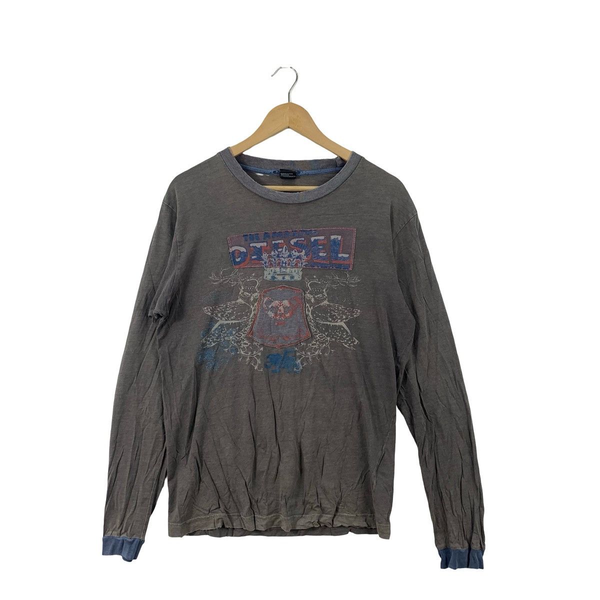 Diesel Vintage Diesel Long Sleeve T-Shirt Crown Crest Graphic Size US M / EU 48-50 / 2 - 4 Thumbnail