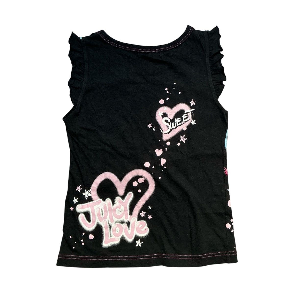 Angel Blue Y2K Mezzo Piano Graffiti Top Size XS / US 0-2 / IT 36-38 - 3 Thumbnail