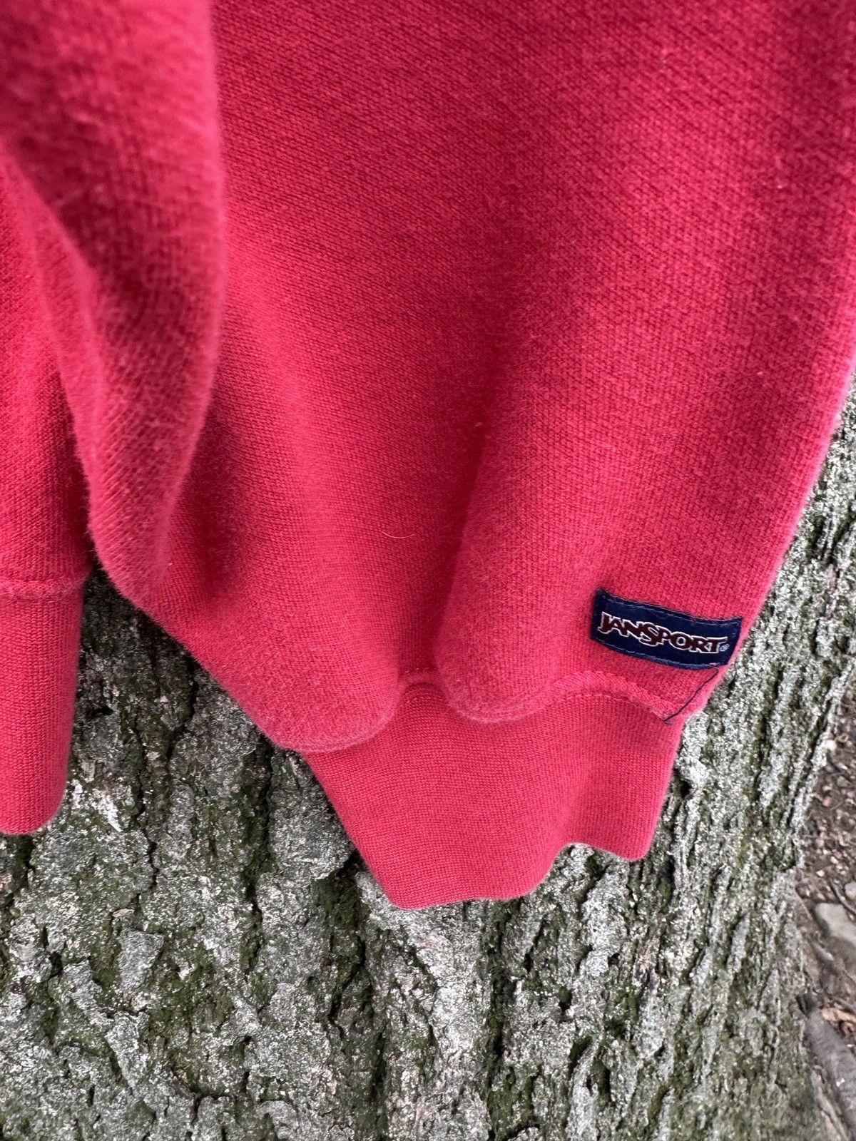 Jansport × Vintage Vintage Hamline Jansport Red Quarter Zip Sweatshirt Size US L / EU 52-54 / 3 - 4 Thumbnail
