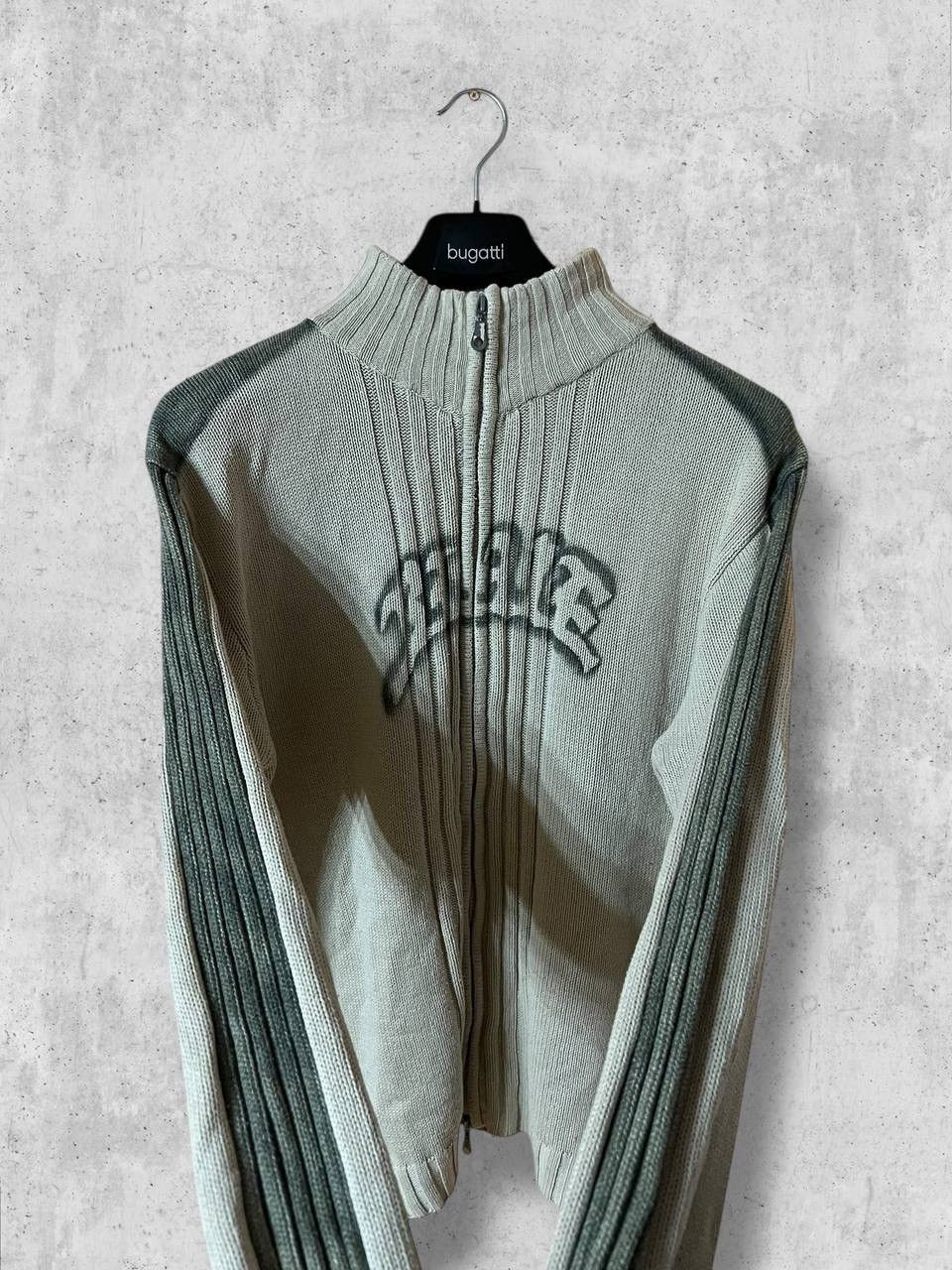 Vintage Avantgarde Graffiti LogoKnit Zipped Sweater ifsixwasnine y2k Size US L / EU 52-54 / 3 - 6 Thumbnail