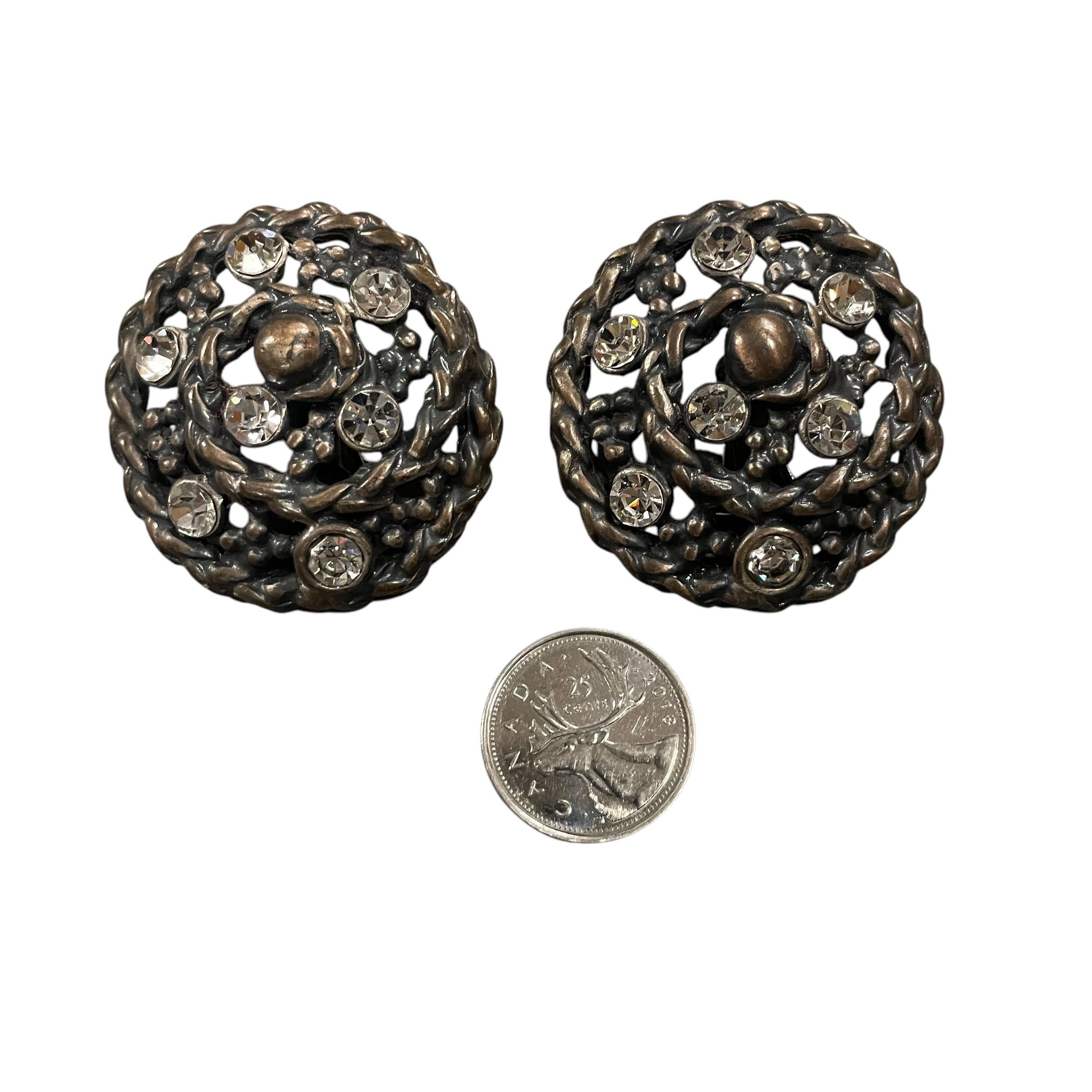 Other Vintage Starry Night Clip-On Earrings Size ONE SIZE - 1 Thumbnail