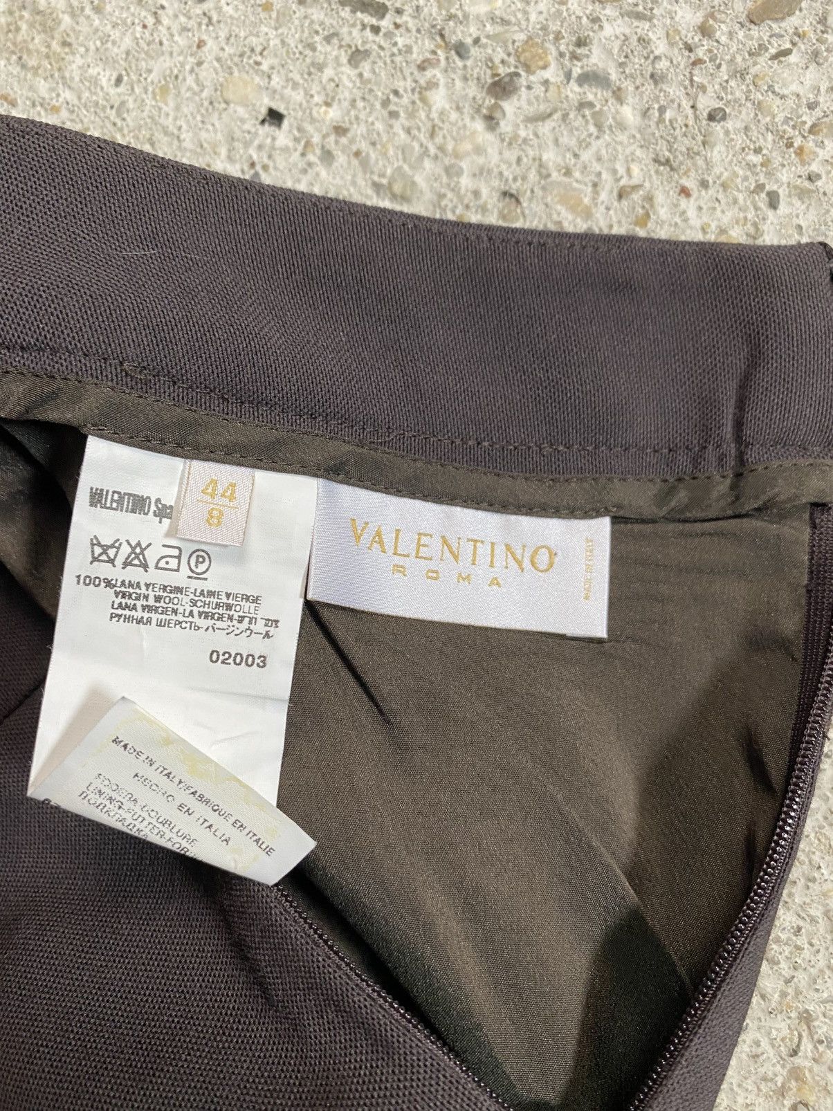 Valentino × Vintage Valentino Roma vintage brown skirt old money Size 32" / US 10 / IT 46 - 3 Thumbnail