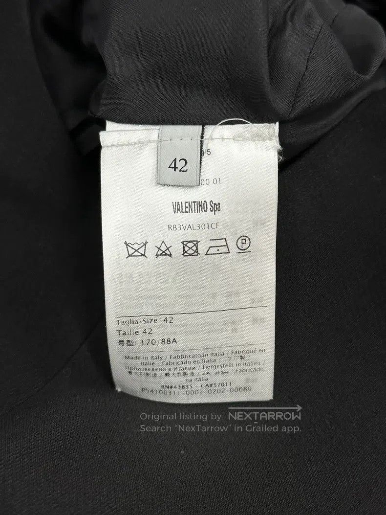 Valentino Valentino Black fungus edge patchwork cuff long-sleeved dr Size L / US 10 / IT 46 - 6 Thumbnail