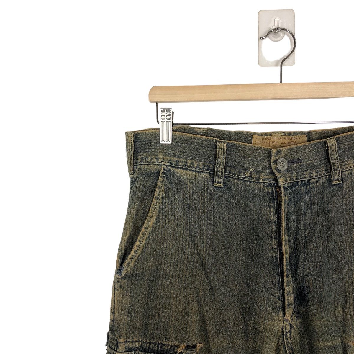Blue Blue Japan VINTAGE DENIM JEANS BUSH PANTS BLUE WAY ISSEY MIYAKE Size US 30 / EU 46 - 5 Thumbnail
