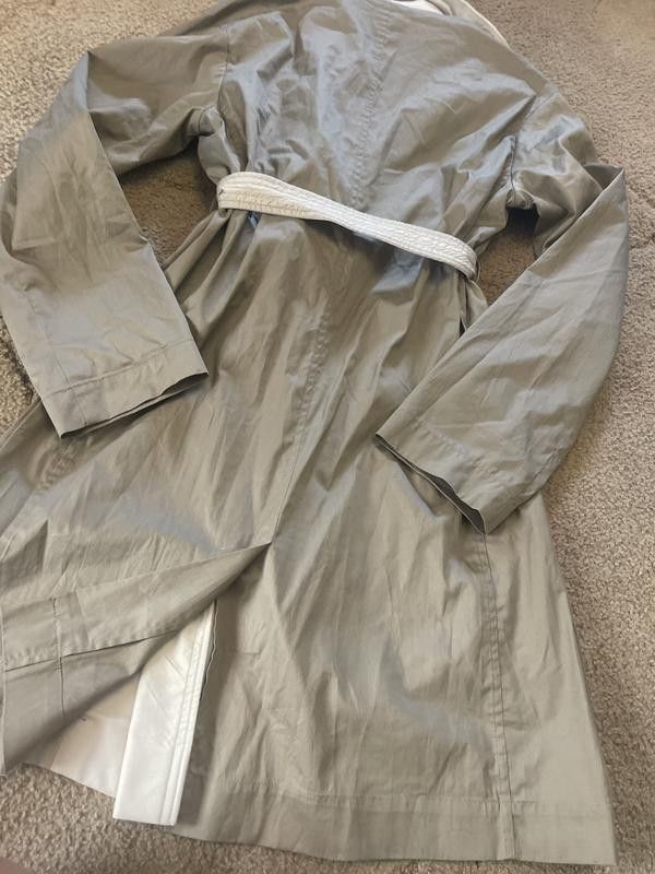 Jil Sander Jil Sander Two-Tone Belted Trench Coat – Size EU 38 Size S / US 4 / IT 40 - 4 Thumbnail