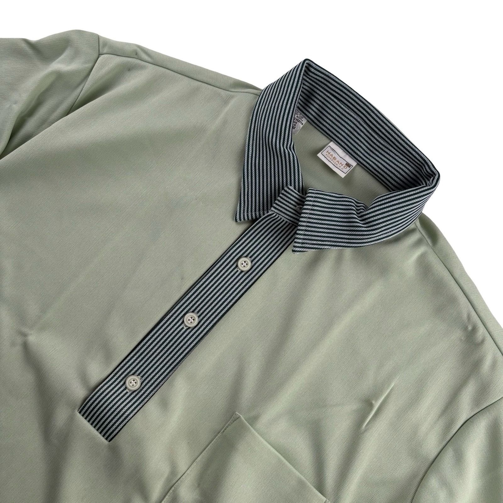 Haband VTG NEW Haband Men’s 1970’s S/S Collared Shirt Green • 2XL Size US XXL / EU 58 / 5 - 1 Thumbnail