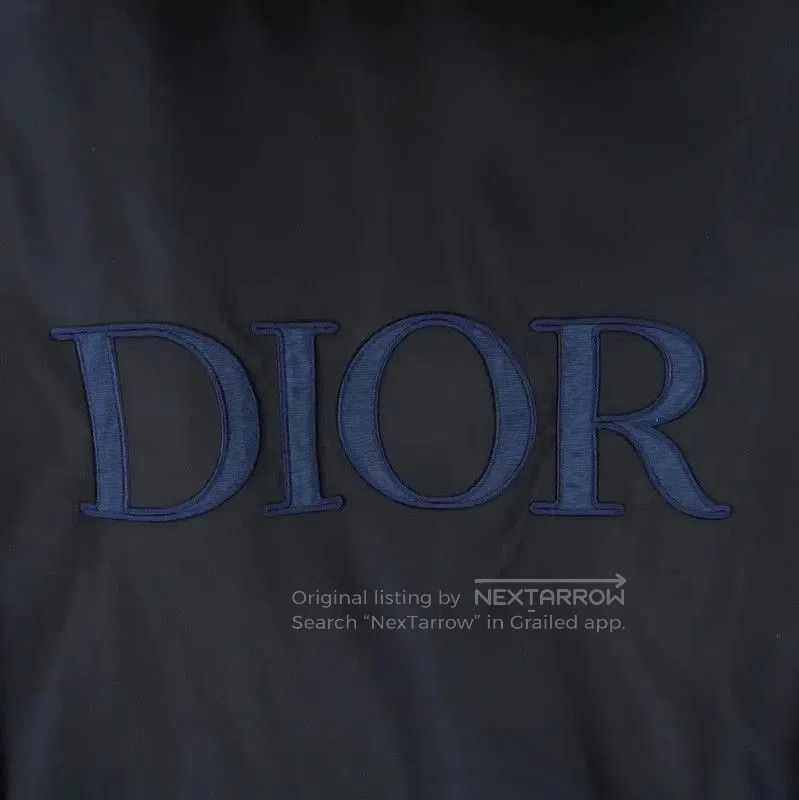 Dior Dior Black Nylon Logo Embroidered Long Coat . Size US L / EU 52-54 / 3 - 3 Thumbnail