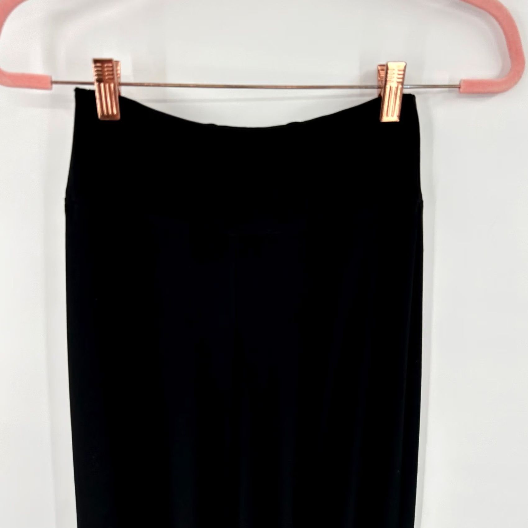 Vintage Sympli Black Wide Leg Stirrup Cut Out Hem Pull On Pants Women's Size 4 Size 27" / US 4 / IT 40 - 5 Thumbnail