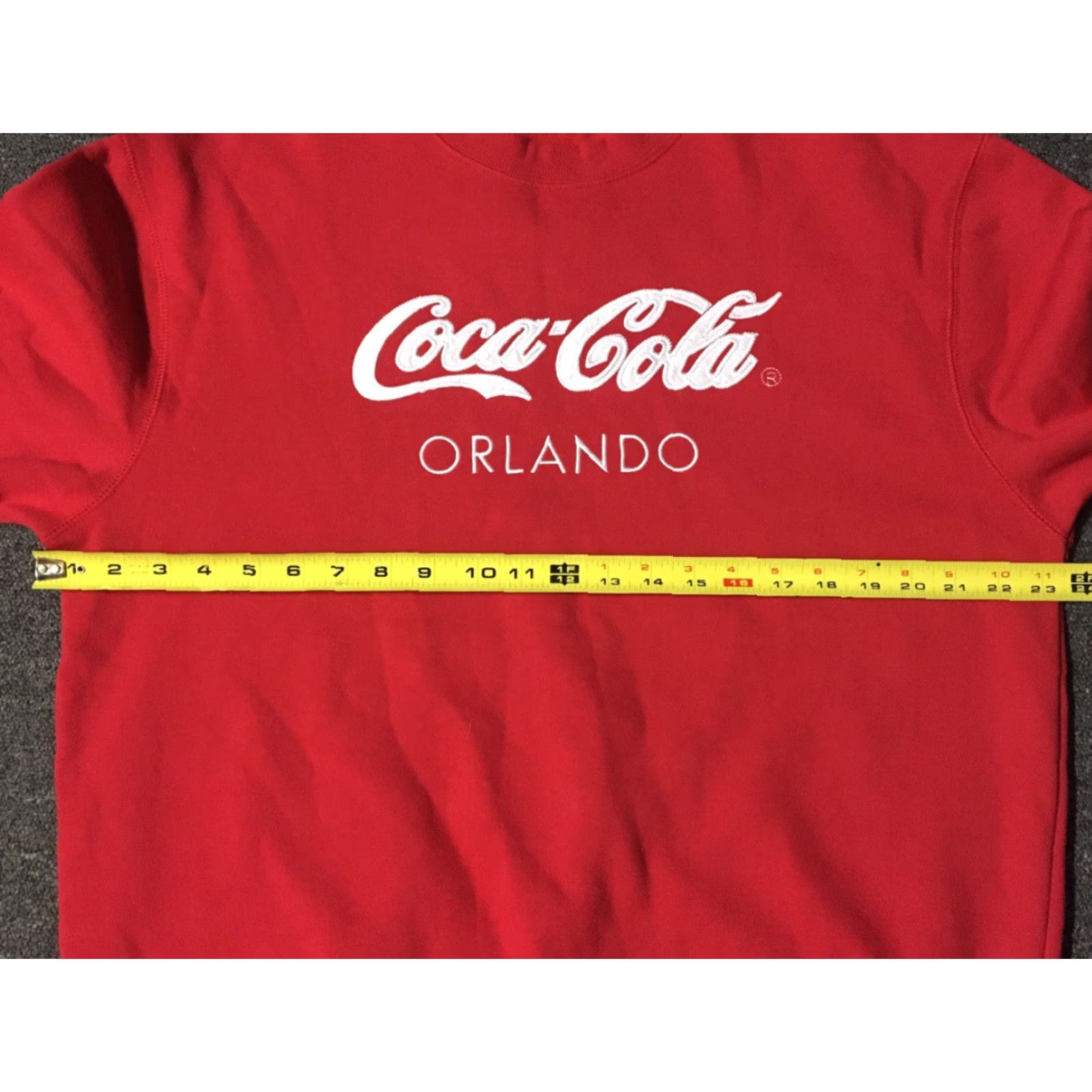 Vintage VINTAGE Coca Cola 90s Orlando Spellout Sweatshirt Men L Red Size US L / EU 52-54 / 3 - 4 Thumbnail