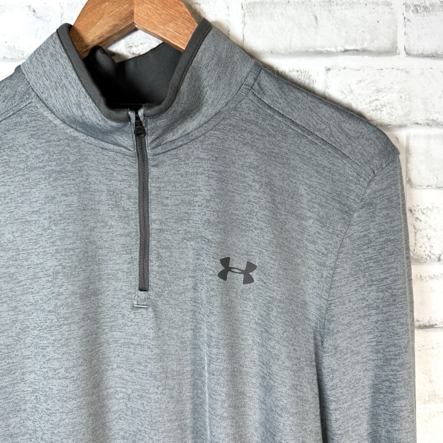 Under Armour Under Armour Golf Gray HeatGear Half Zip Pullover Mens Size S Activewear Size US S / EU 44-46 / 1 - 2 Thumbnail