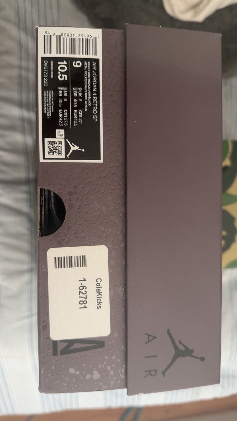 Jordan Brand × Nike A Ma Maniére Men's Air Jordan 4 Retro 'Violet Ore' Size US 9 / EU 42 - 9 Thumbnail