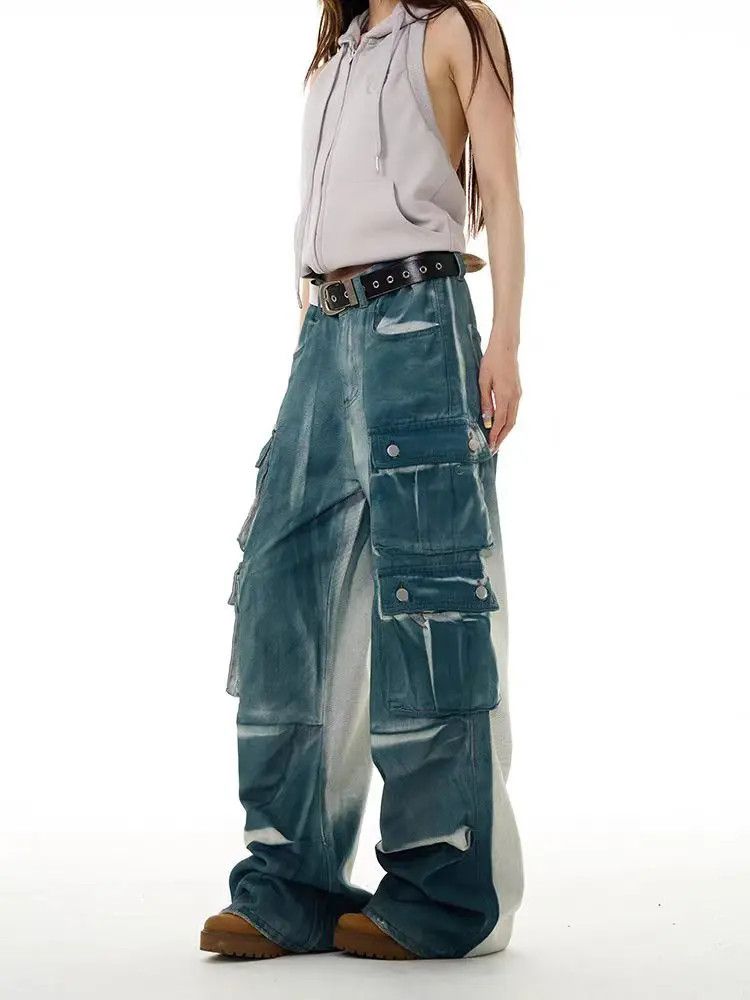 Designer × Japanese Brand Vintage Hip Hop Loose Street Casual Pants Size US 31 - 3 Thumbnail