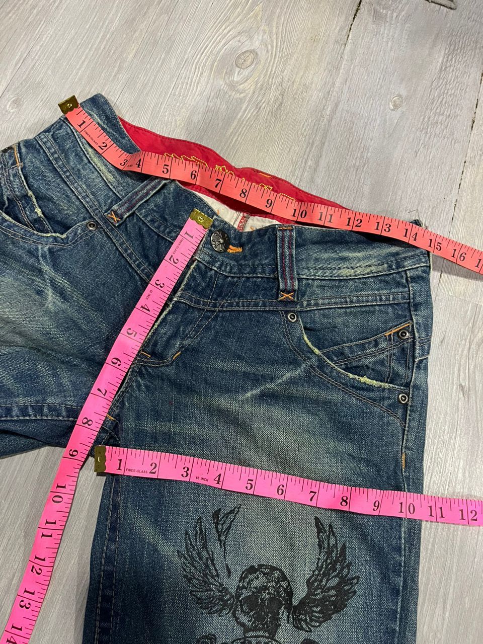 Japanese Brand Vintage SKELETON jeans BY CASSE Japanese brand Size US 29 - 7 Thumbnail