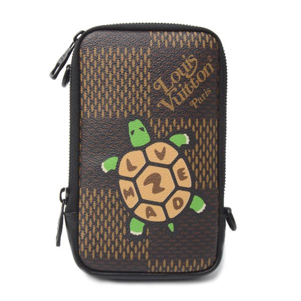 Louis Vuitton Louis Vuitton Damier Giant Double Phone Pouch NIGO Collaboration N40377 Canvas Crossbody Bag N40377 in Great Condition