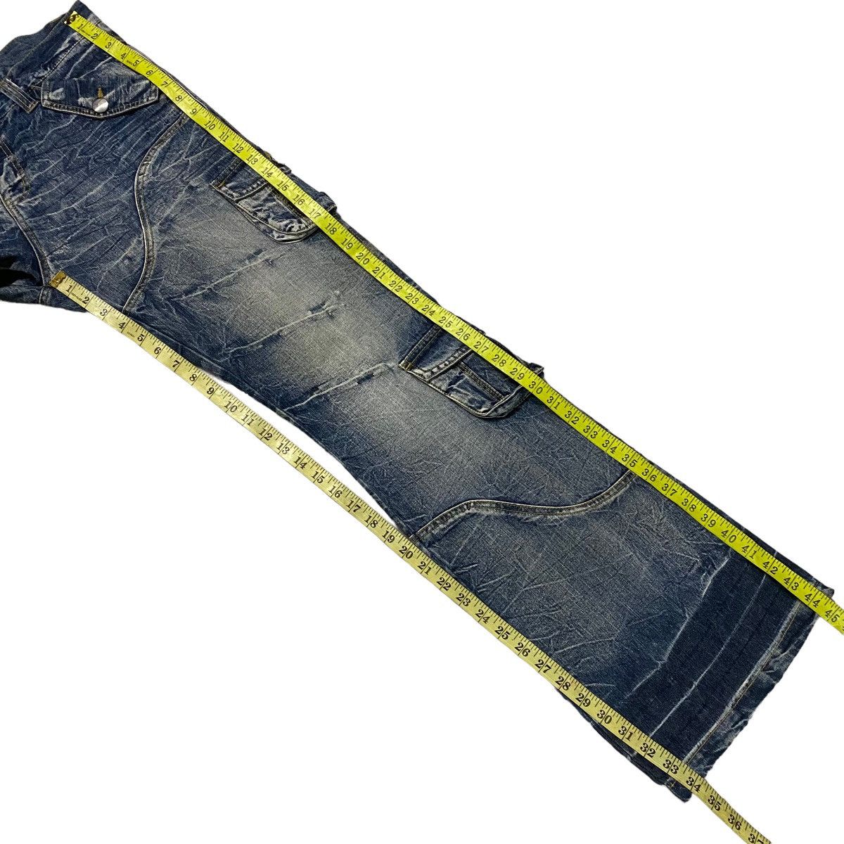 Japanese Brand Japanese Brand TOPISM Cargo Denim Flare Pants Bleach Size US 34 / EU 50 - 19 Thumbnail