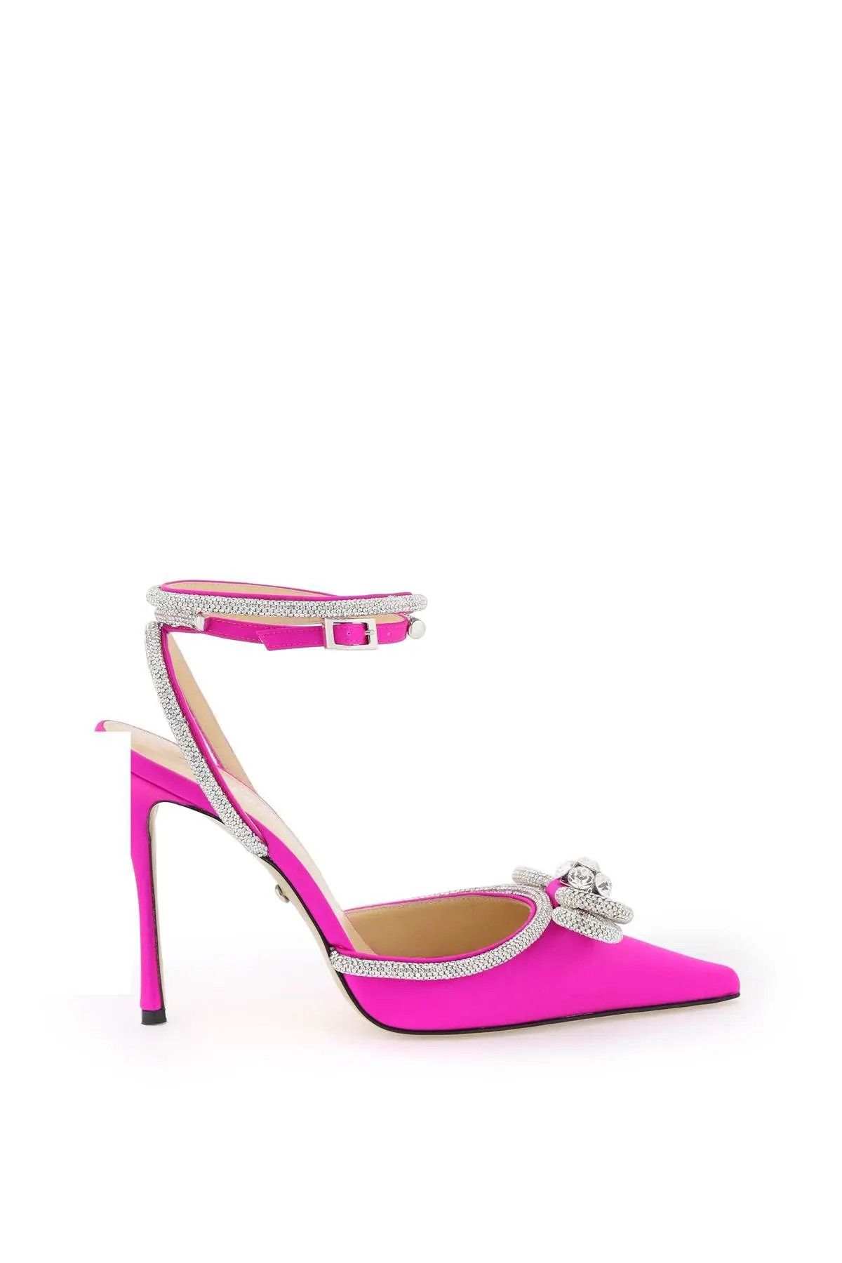 image of Mach&mach O1S22I1N1223 Satin Pumps In Fuchsia Shoes, Women's (Size 7)