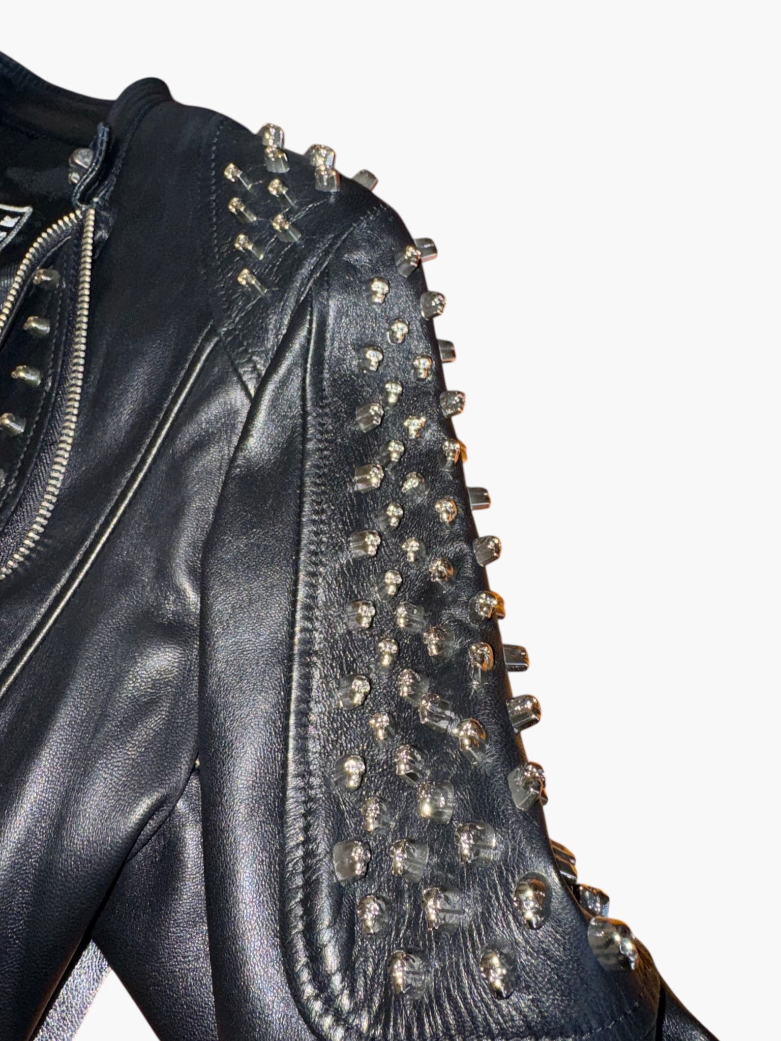 Other 🎸 Rockstar Italy - One-of-a-kind Custom Leather Jacket Size S / US 4 / IT 40 - 7 Thumbnail