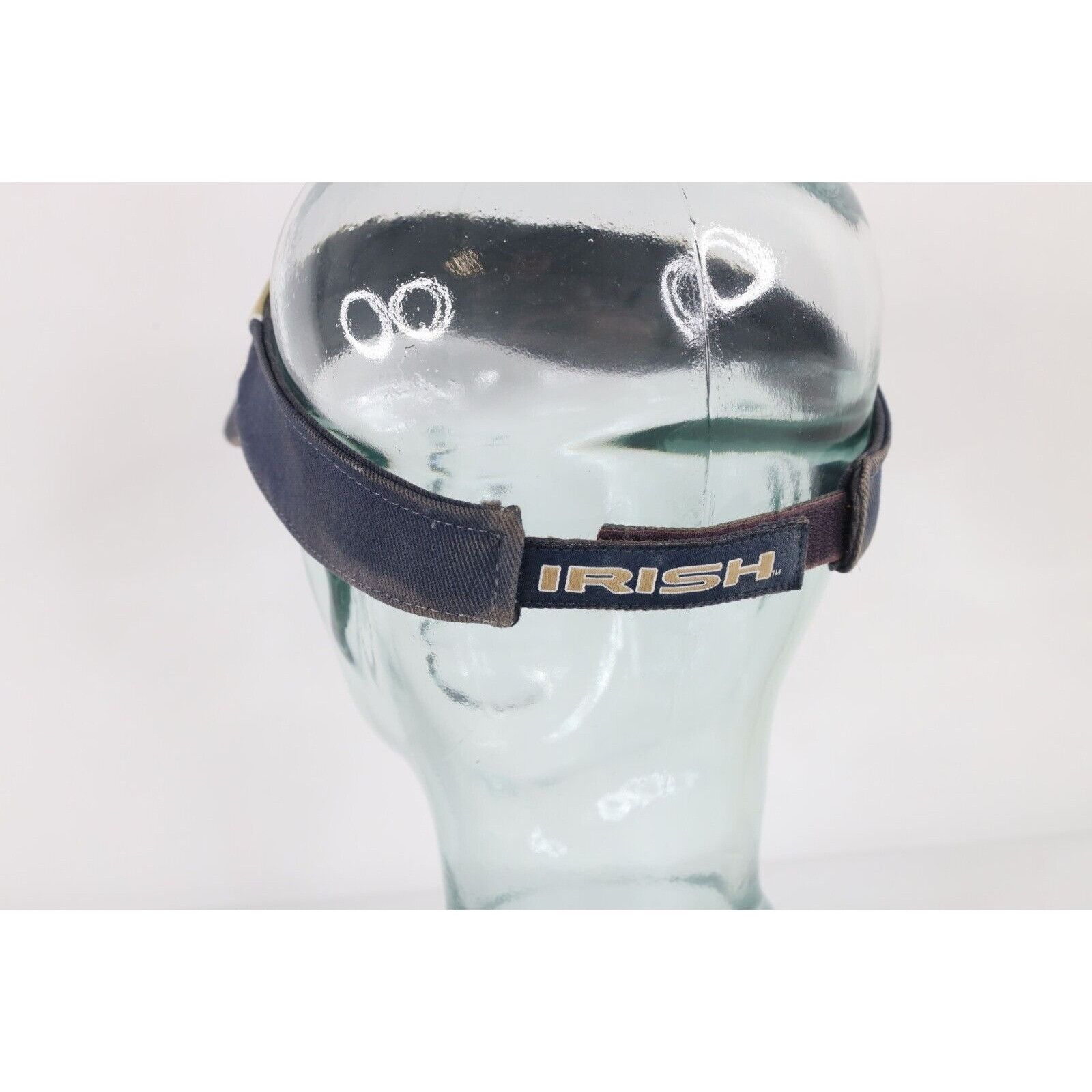 Vintage Vintage 90s Distressed Big Logo Notre Dame University Visor Size ONE SIZE - 4 Thumbnail